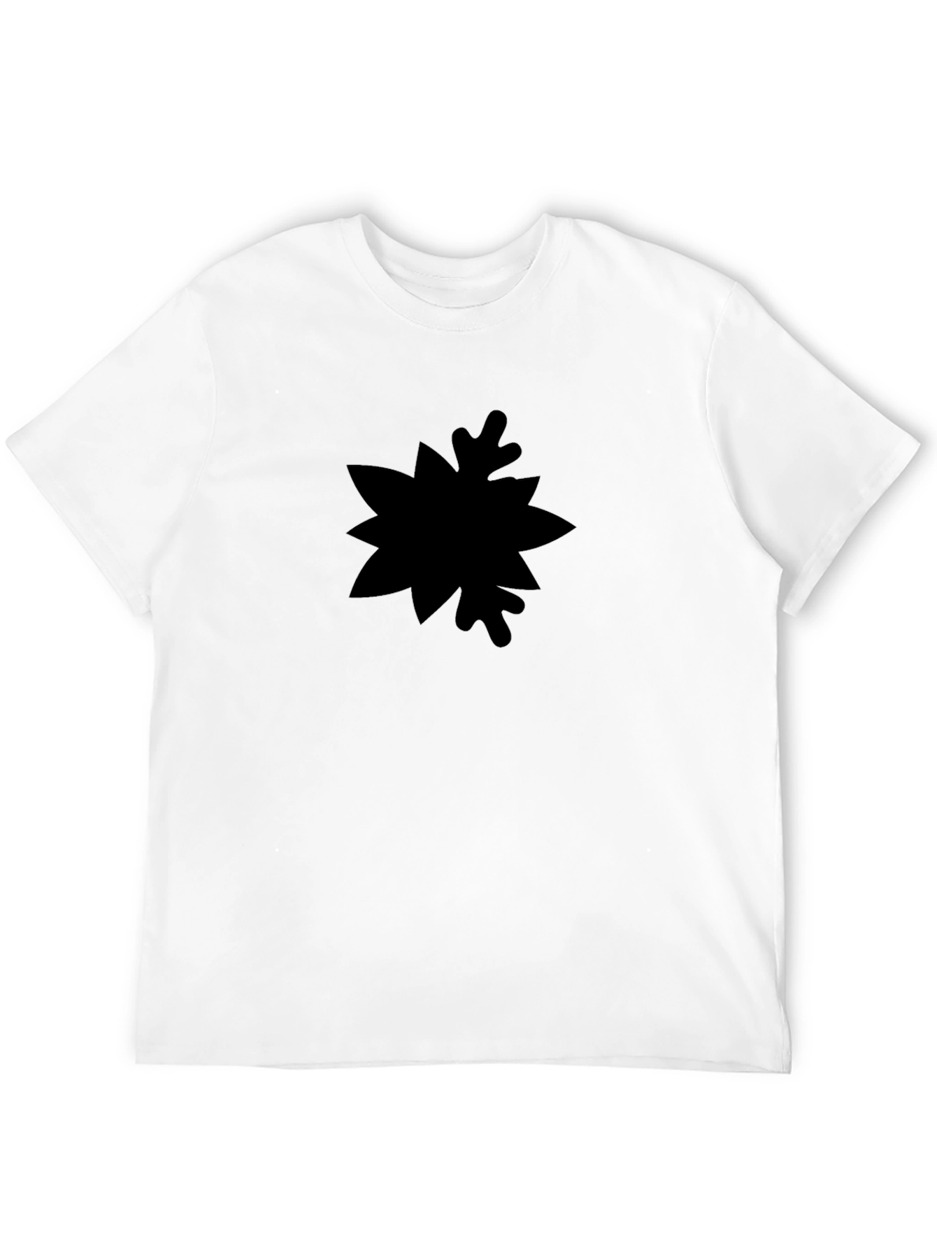 Mens Black Graphic Tee - Abstract Design
