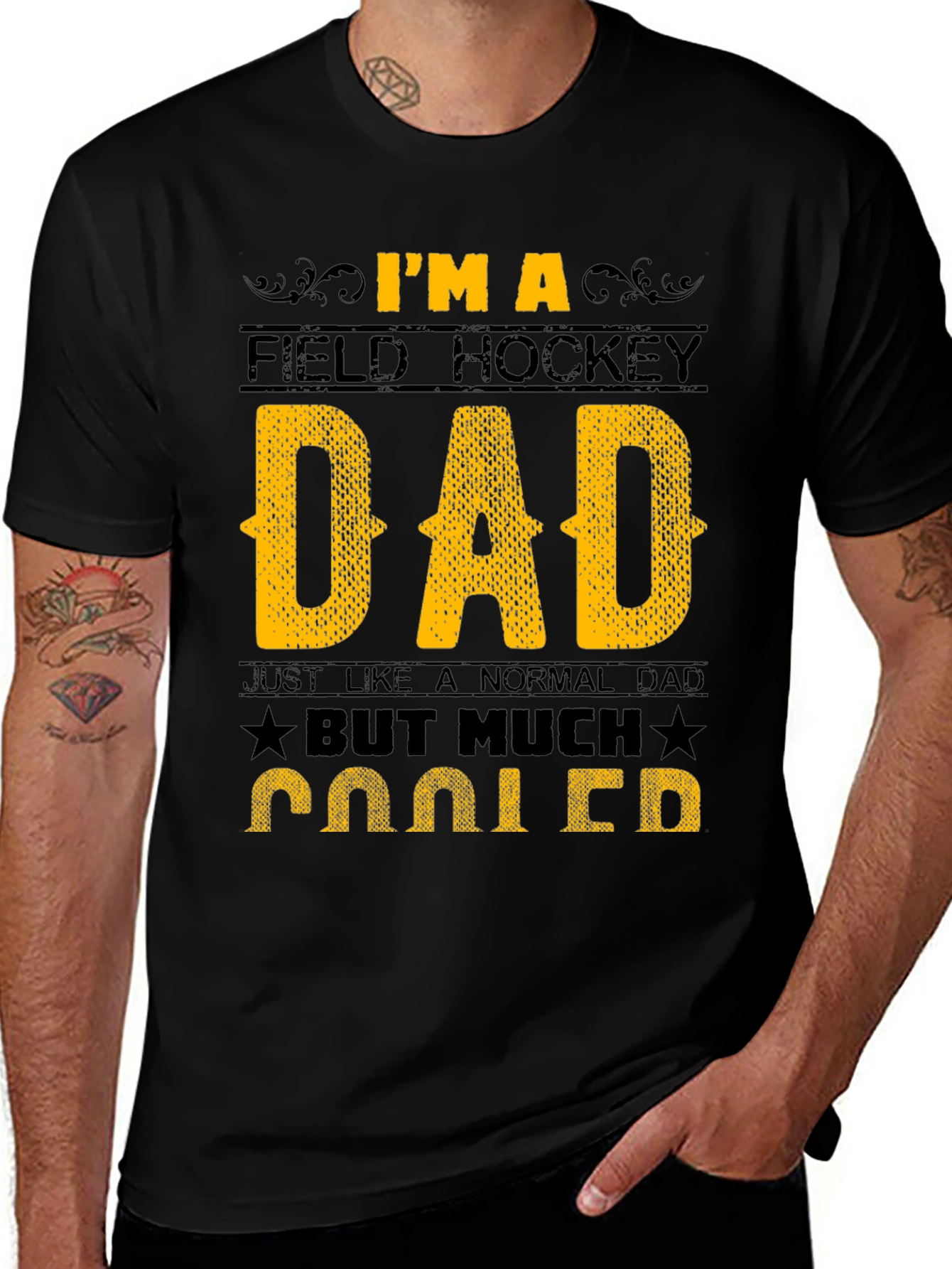 Field Hockey Dad T-Shirt - Much Cooler Dad