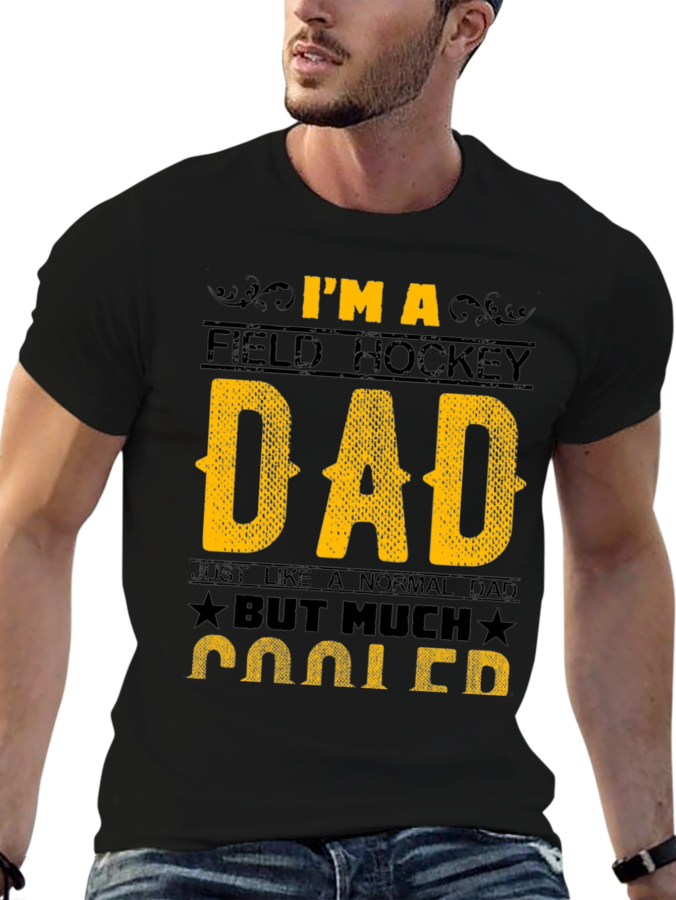 Field Hockey Dad T-Shirt - Much Cooler Dad