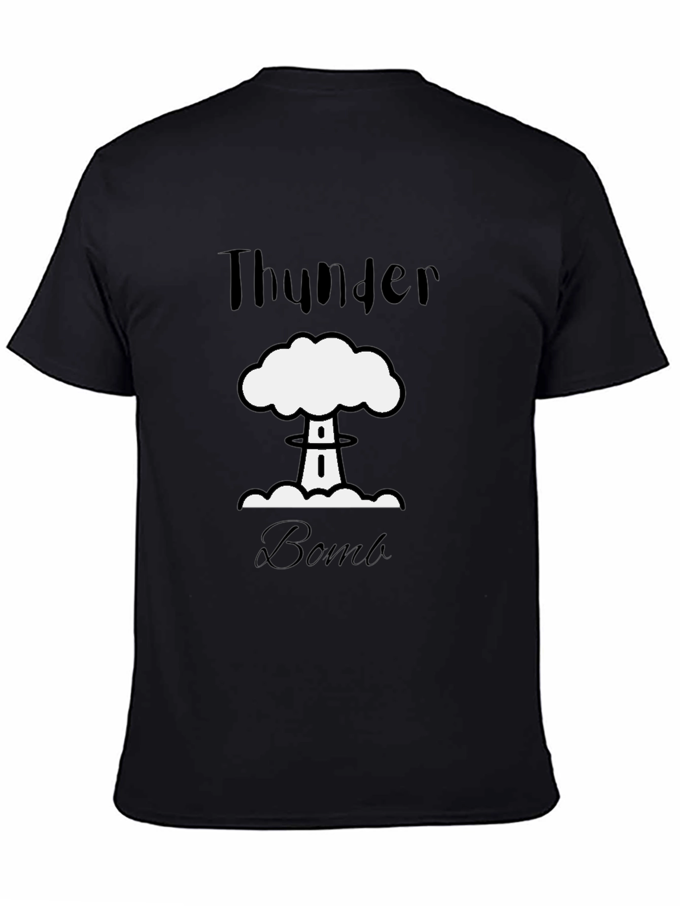 Thunder Bomb Graphic T-Shirt - Black