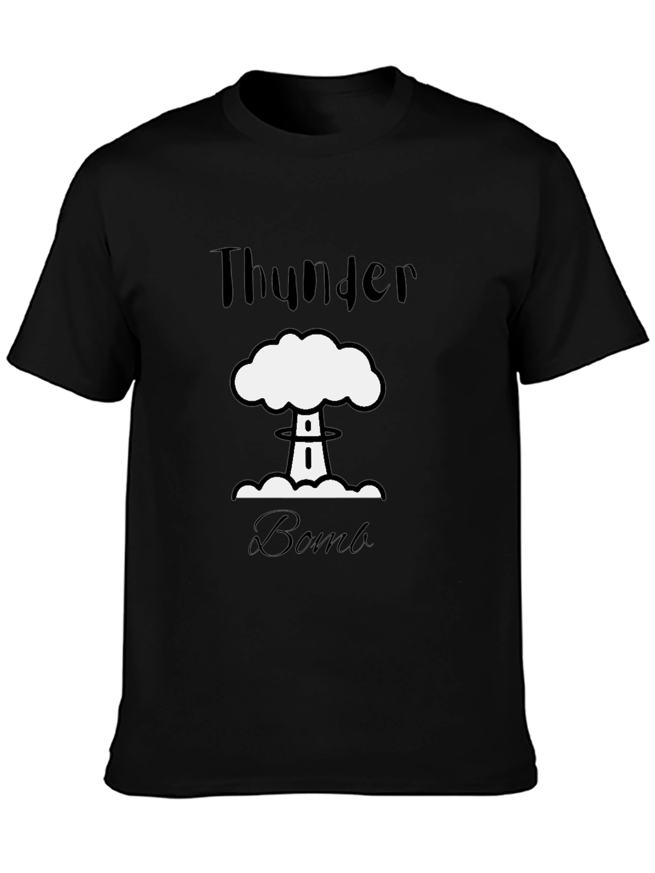Thunder Bomb Graphic T-Shirt - Black