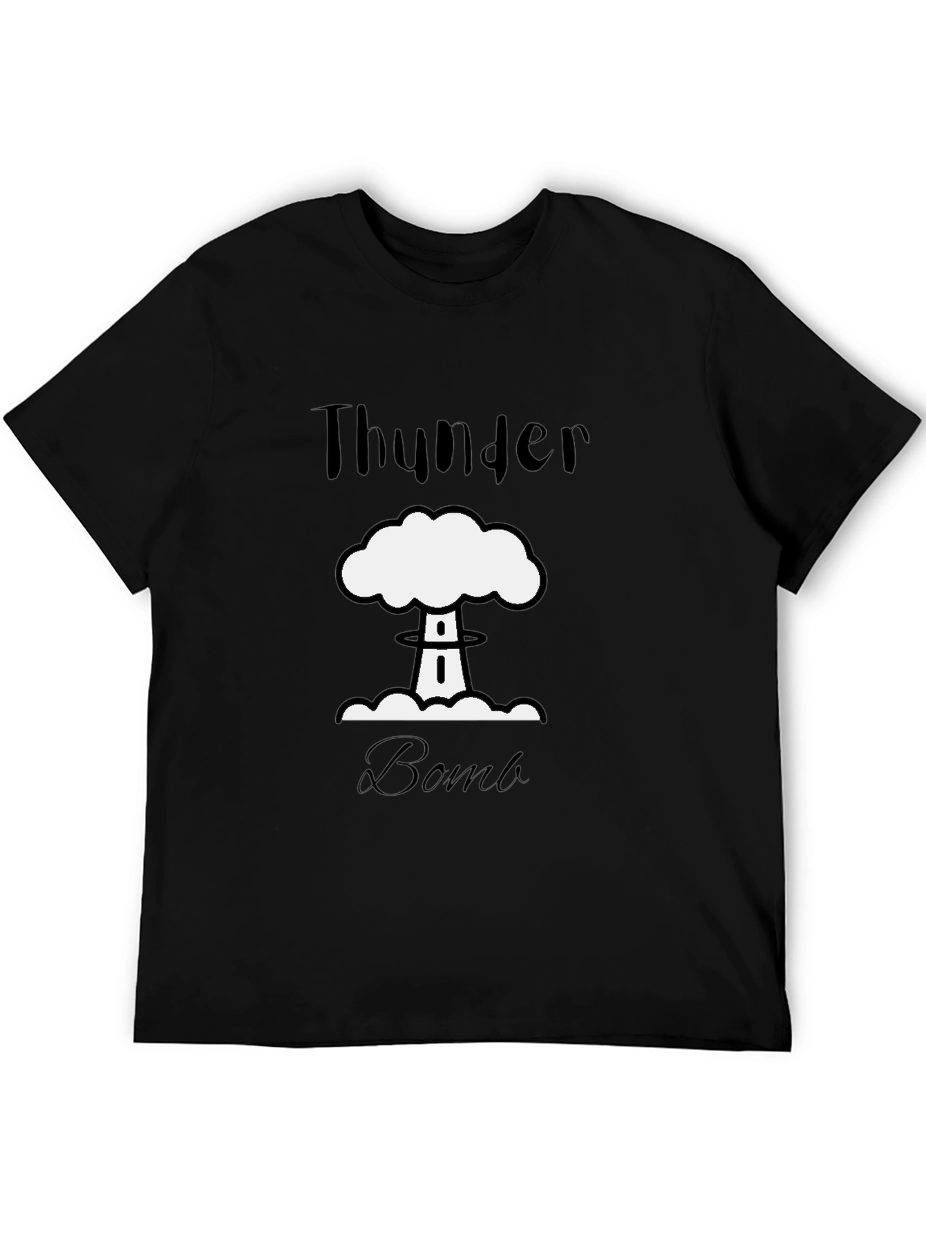 Thunder Bomb Graphic T-Shirt - Black