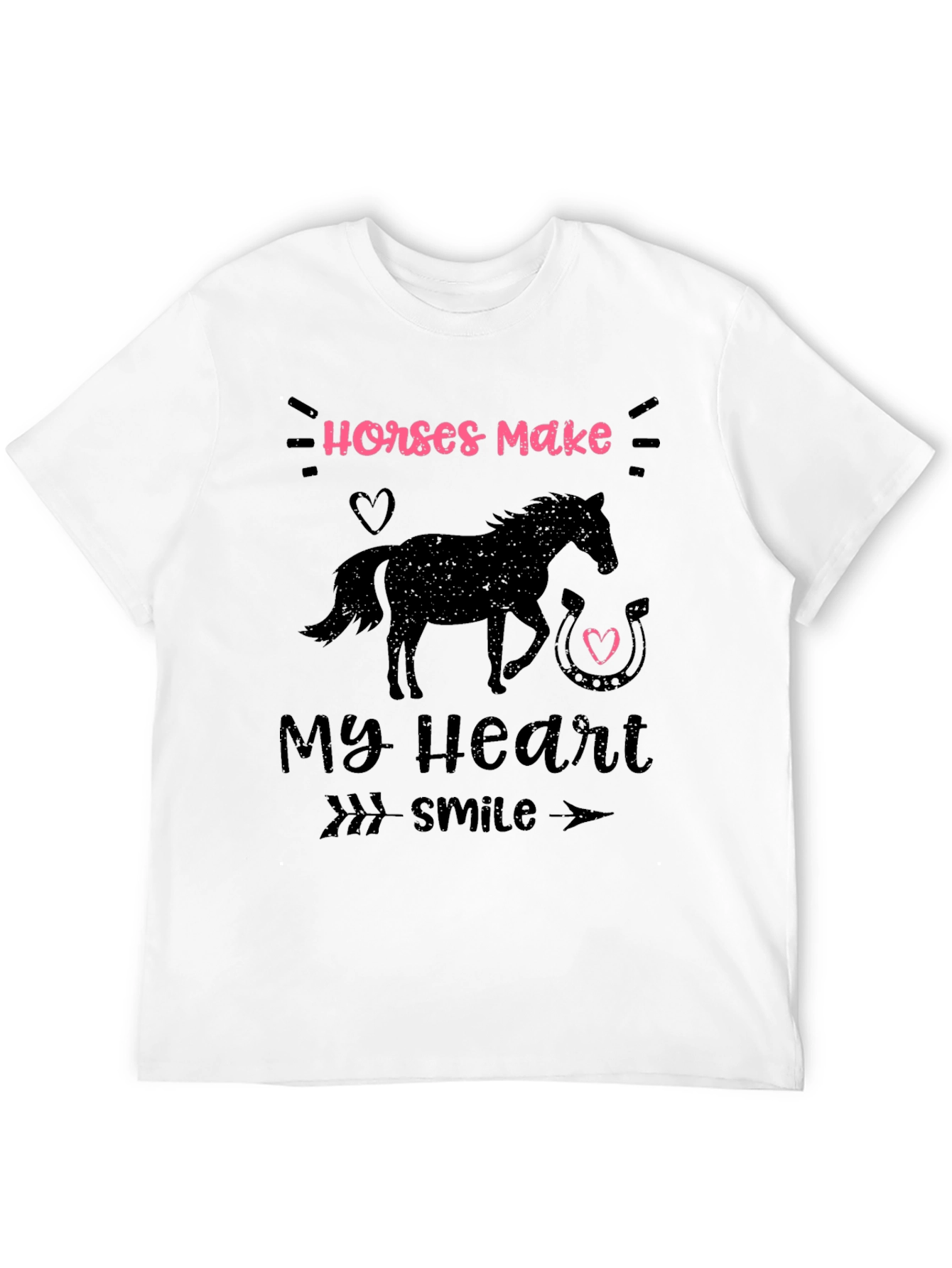 Horses Make My Heart Smile T-Shirt