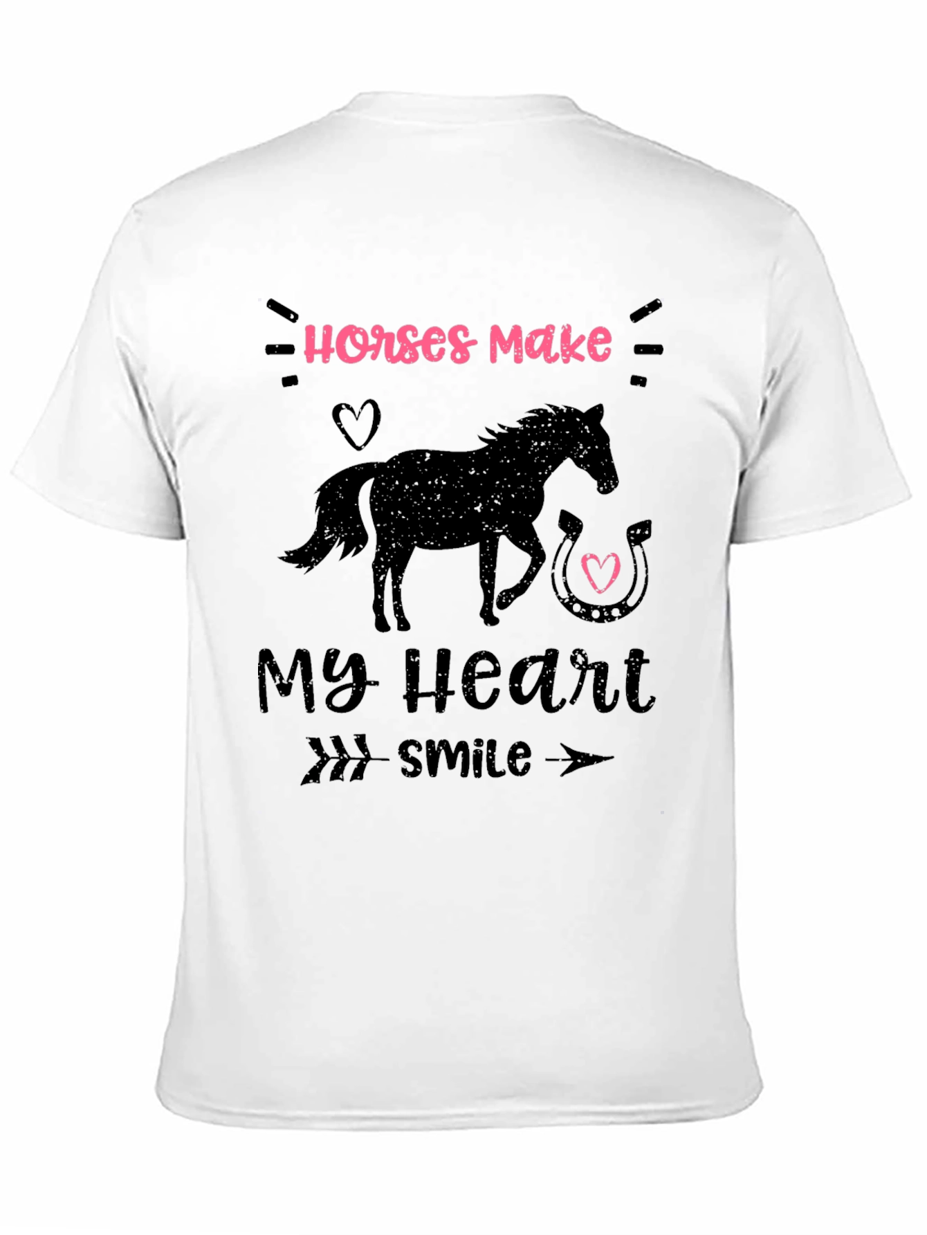 Horses Make My Heart Smile T-Shirt