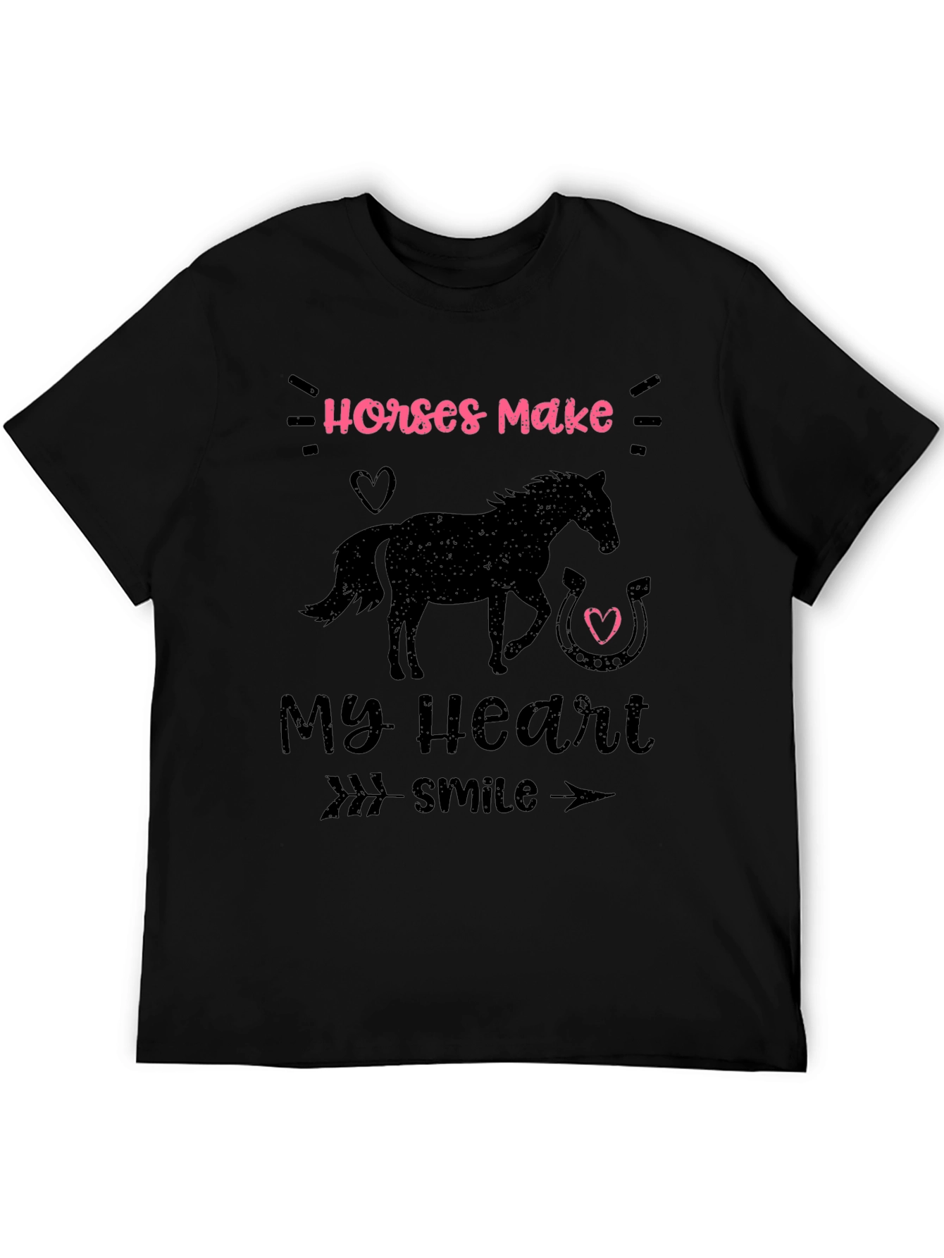 Horses Make My Heart Smile T-Shirt