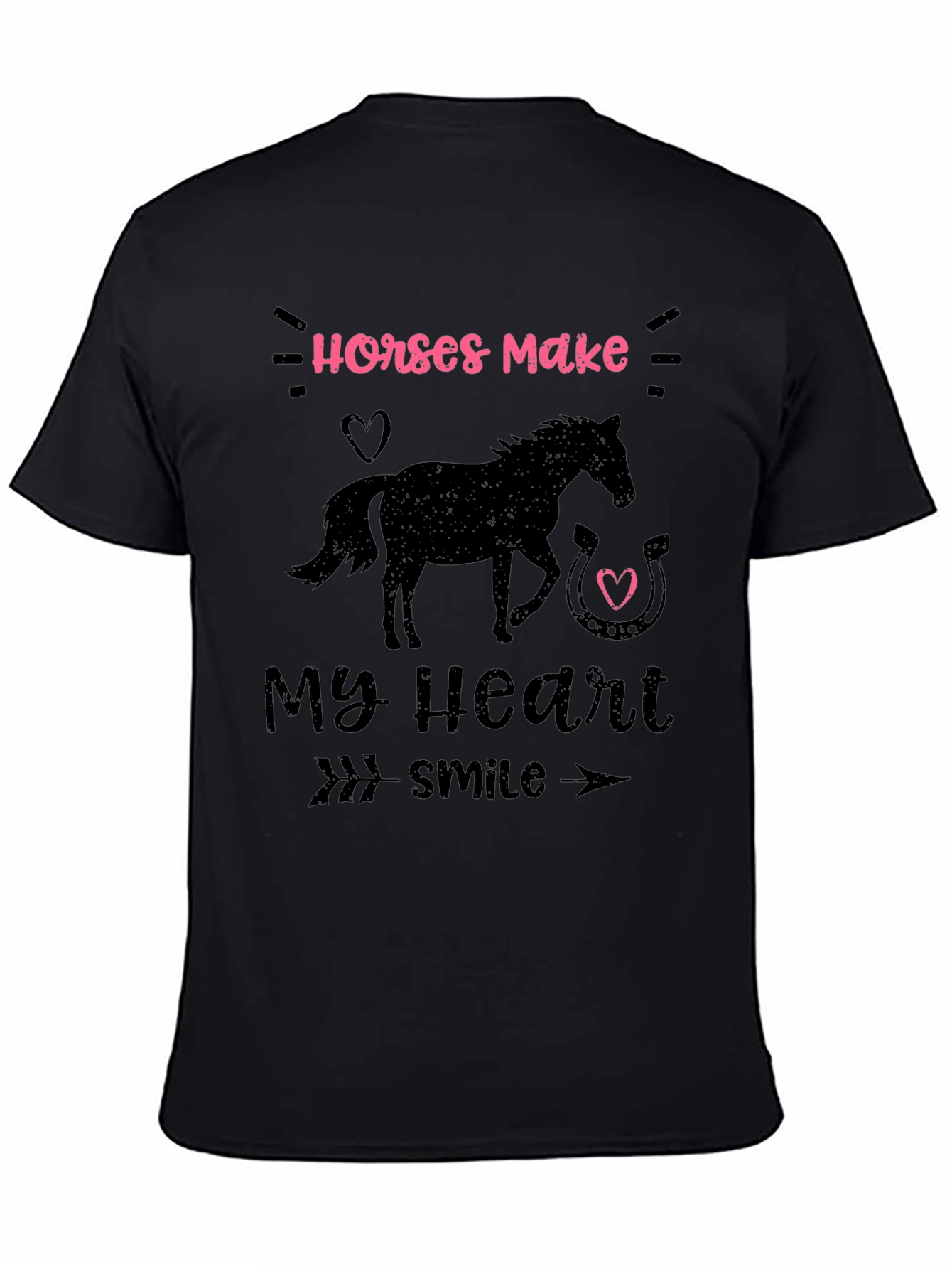 Horses Make My Heart Smile T-Shirt