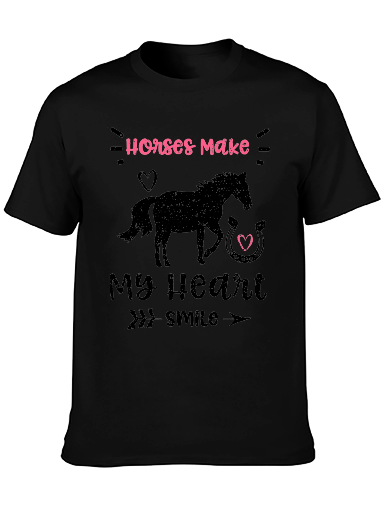 Horses Make My Heart Smile T-Shirt