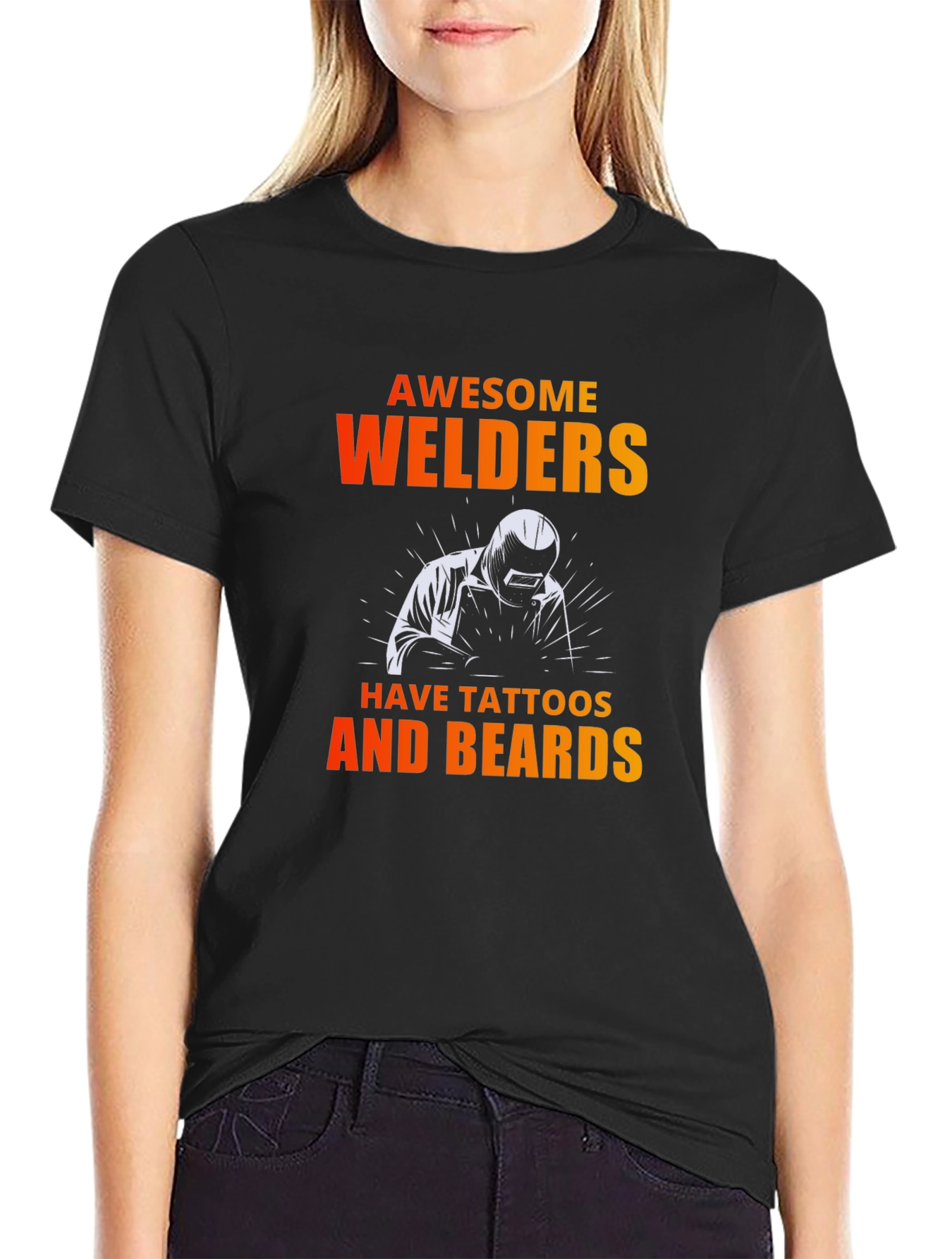 Awesome Welders T-Shirt - Tattoos & Beards