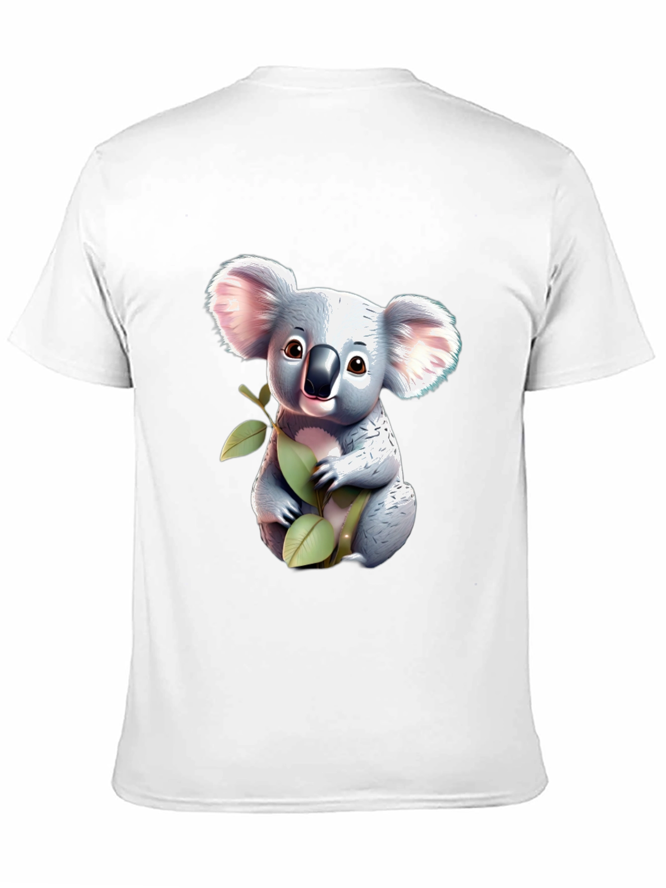 Cute Koala Bear Graphic T-Shirt - Black