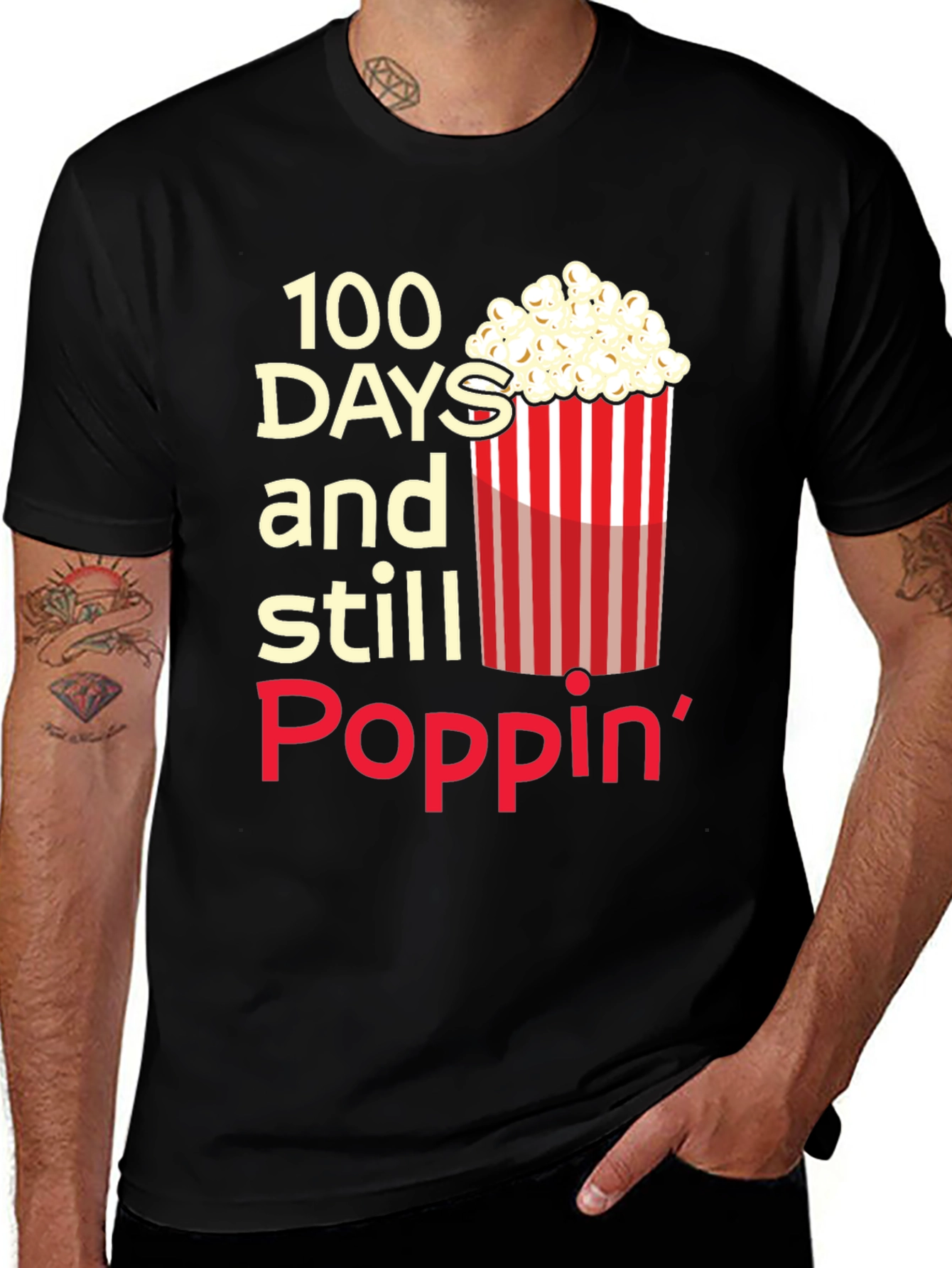 100 Days Still Poppin T-Shirt