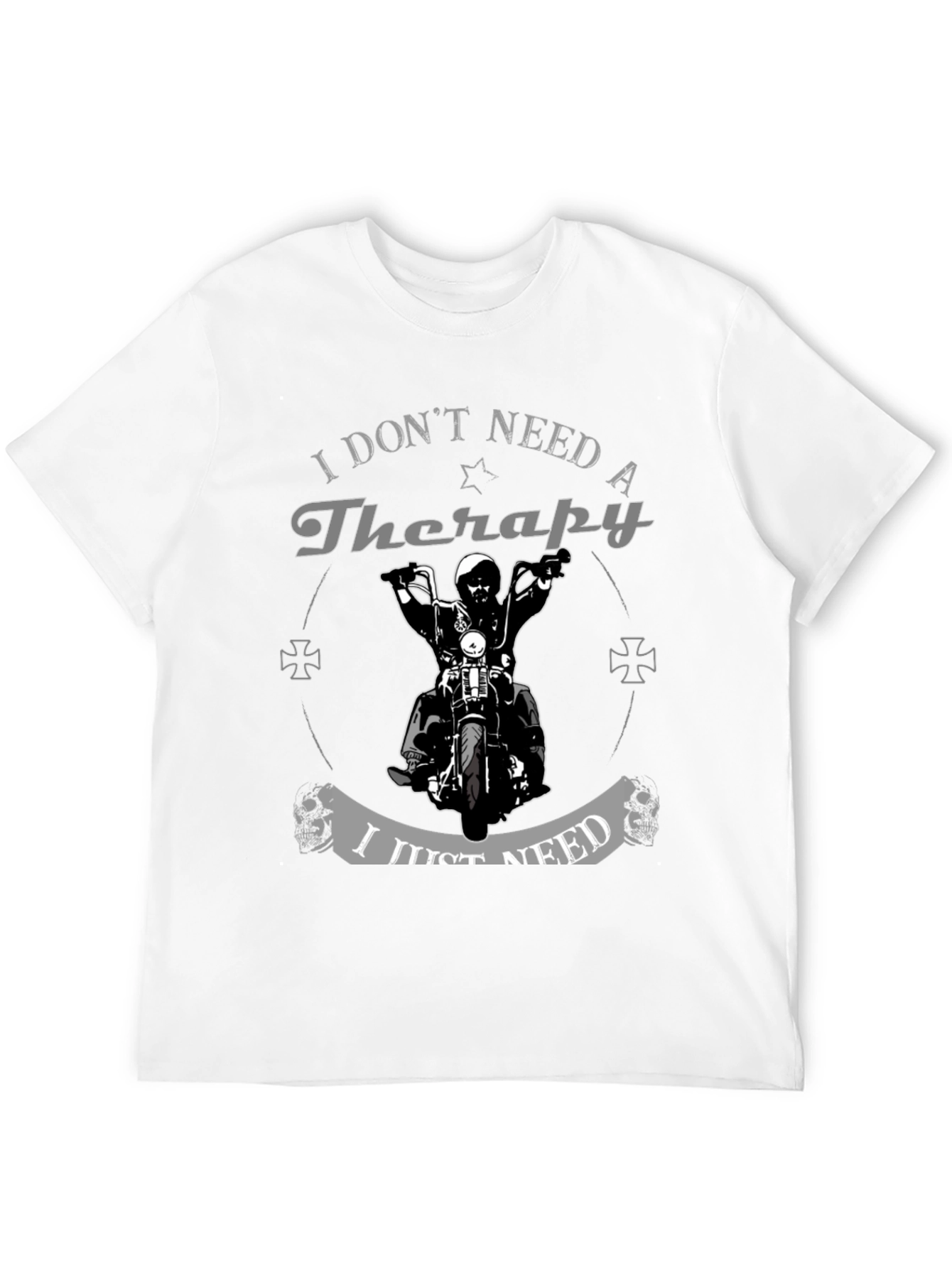 Therapy Motorcycle Graphic Tee - Biker Style Shirt