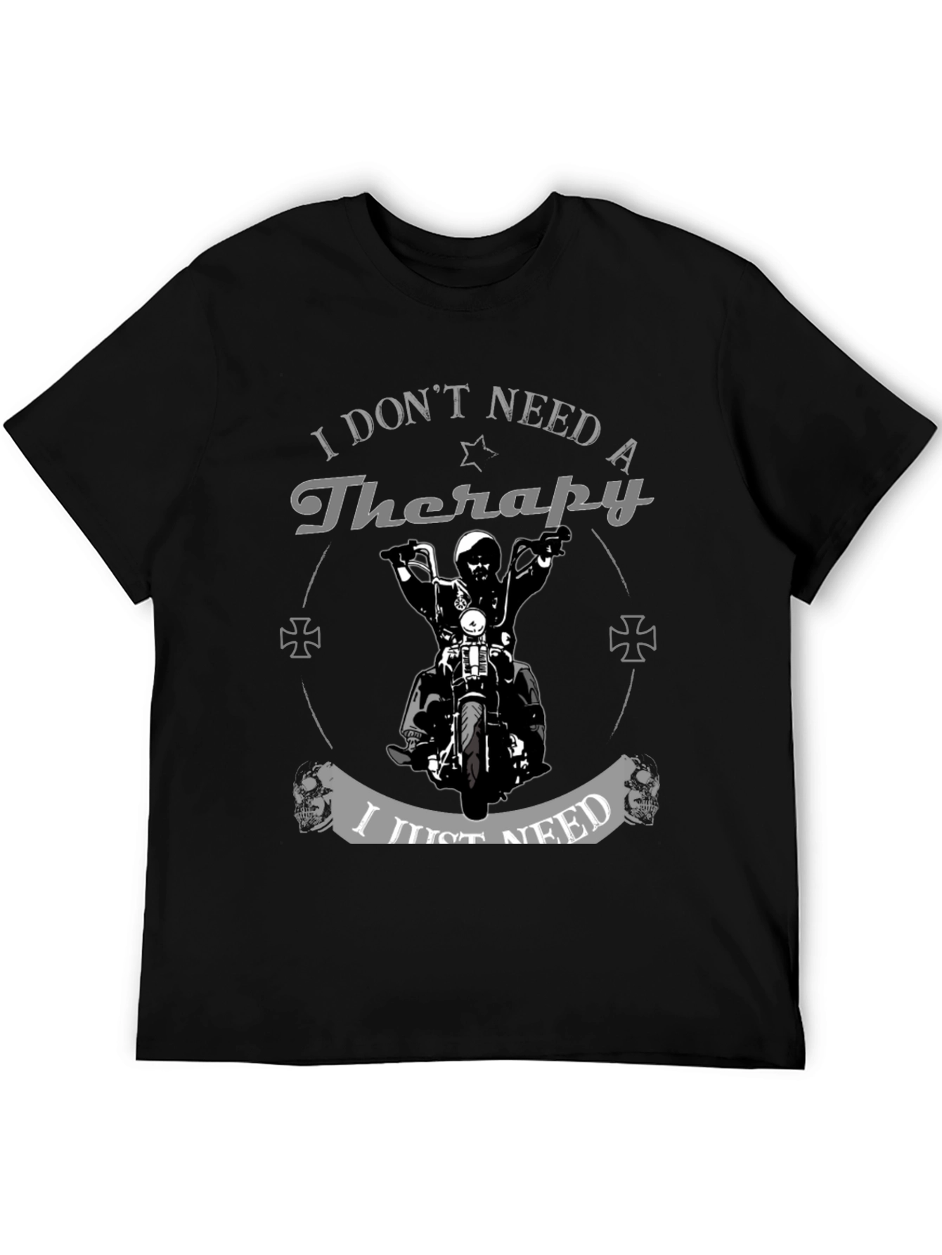 Therapy Motorcycle Graphic Tee - Biker Style Shirt