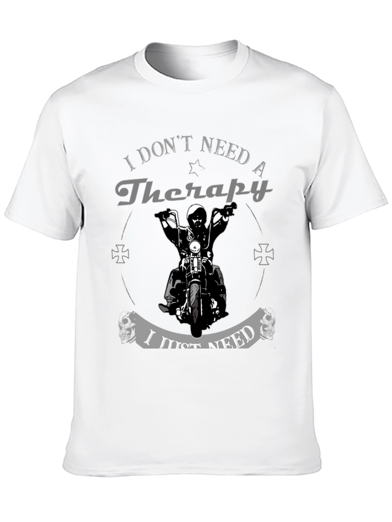 Therapy Motorcycle Graphic Tee - Biker Style Shirt