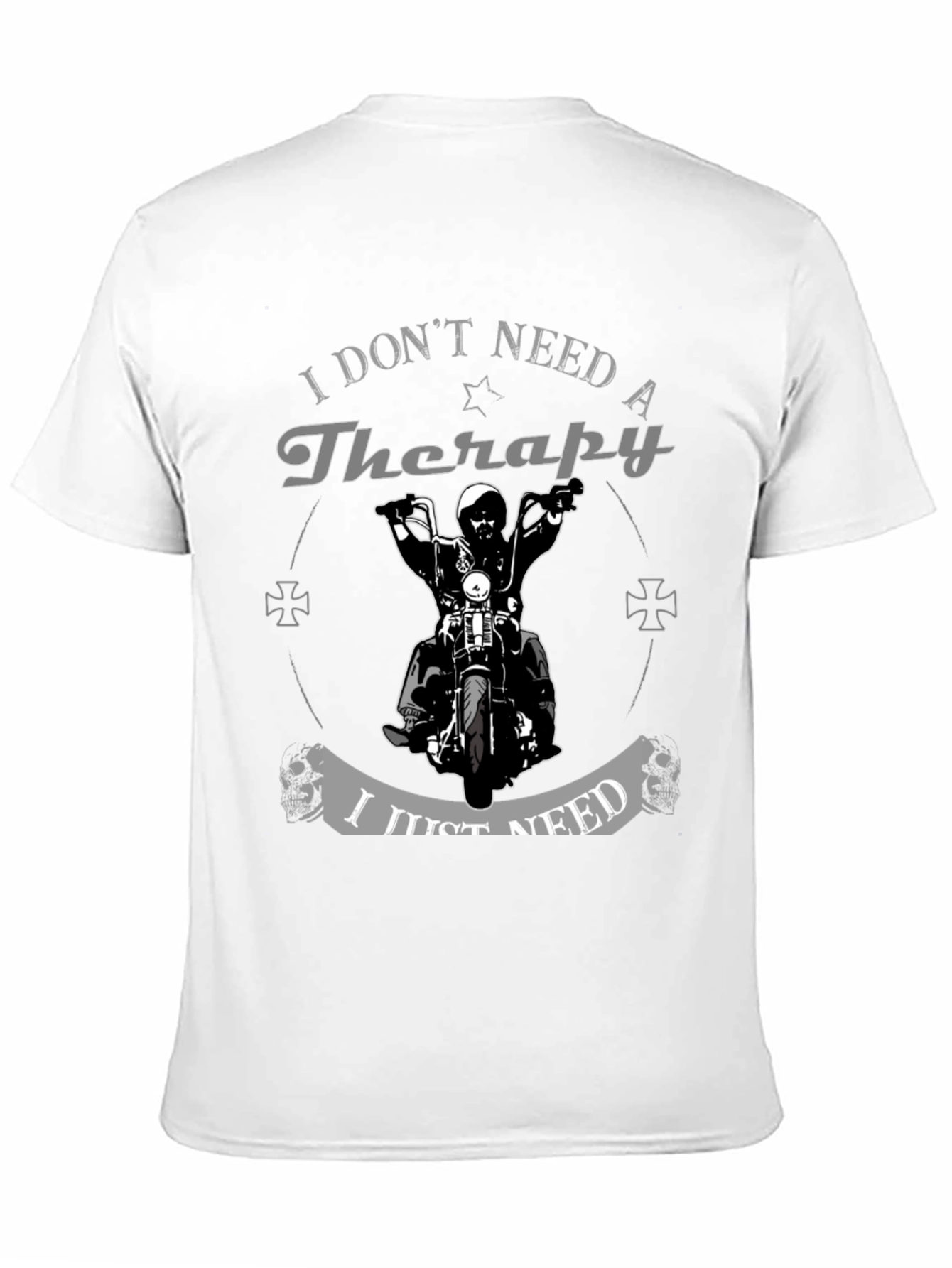 Therapy Motorcycle Graphic Tee - Biker Style Shirt