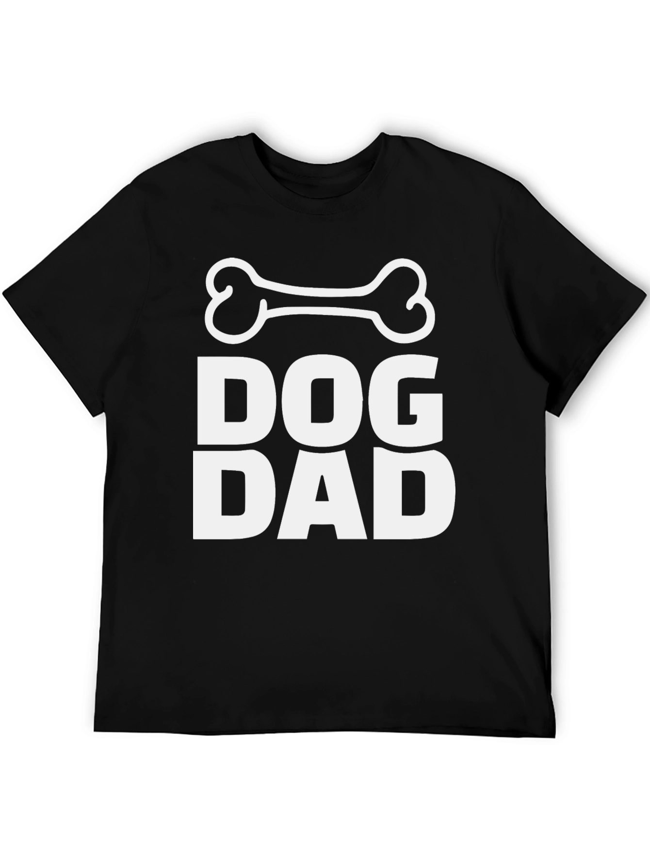 Dog Dad T-Shirt - Black Cotton Blend