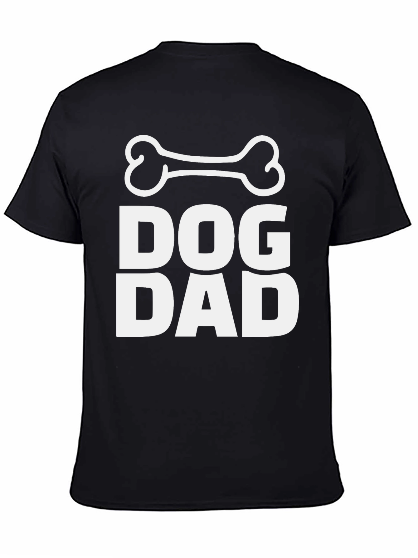Dog Dad T-Shirt - Black Cotton Blend