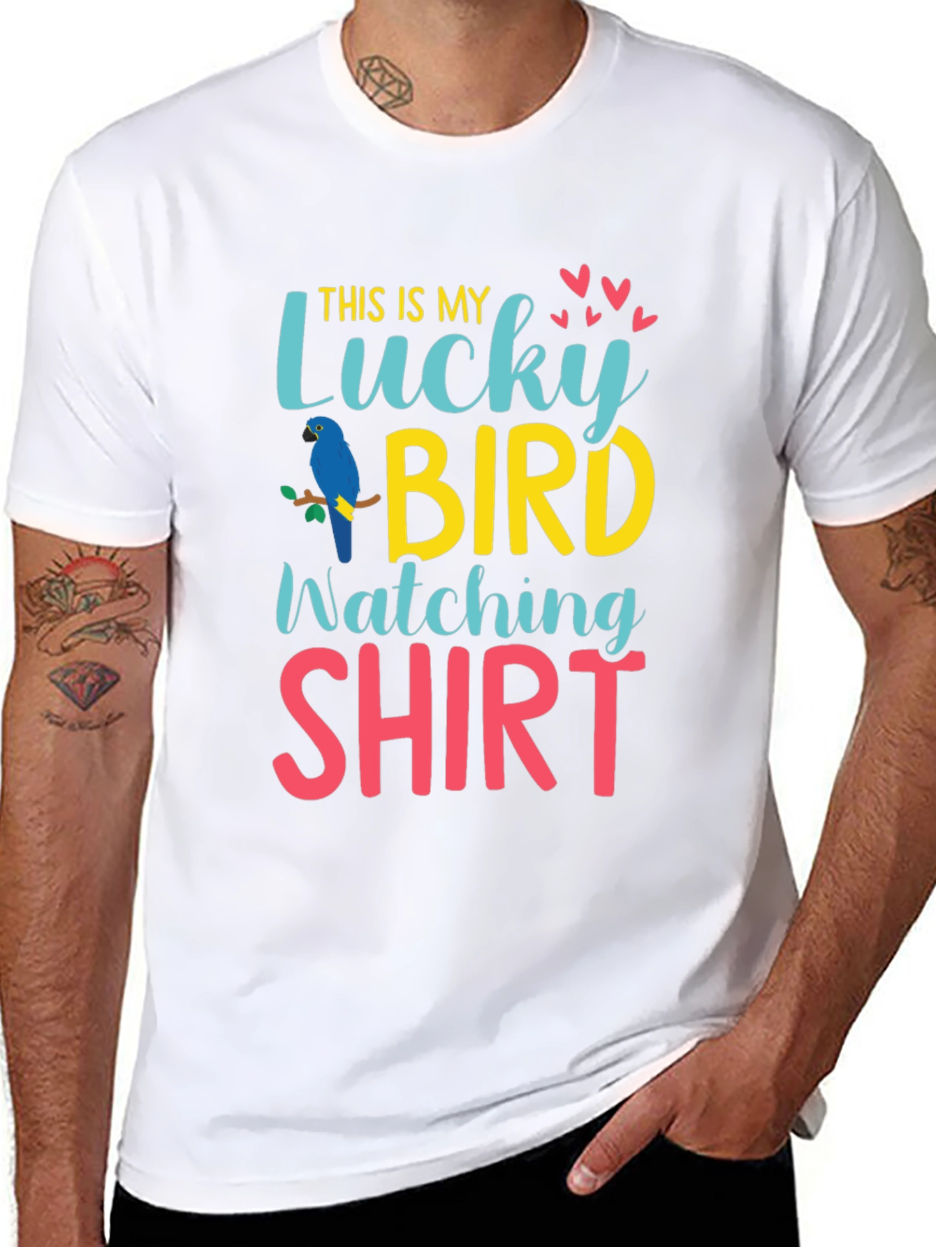 Lucky Bird Watching Shirt - Graphic Tee