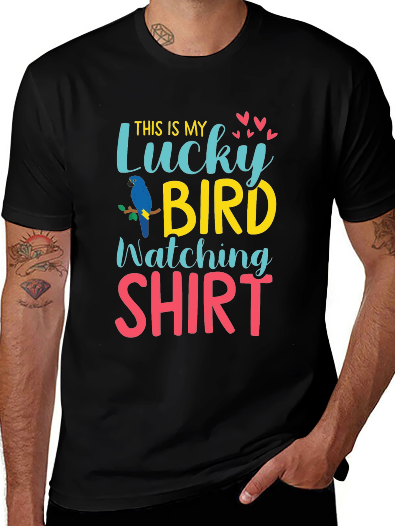 Lucky Bird Watching Shirt - Graphic Tee
