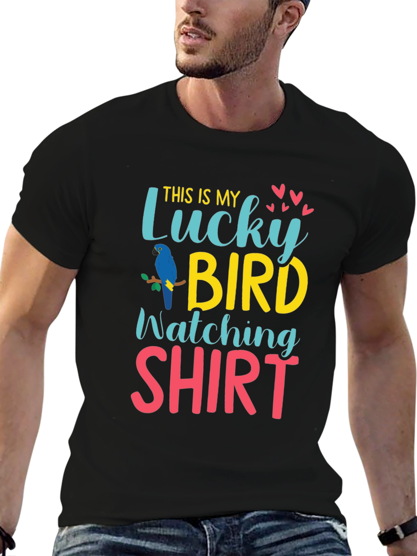 Lucky Bird Watching Shirt - Graphic Tee