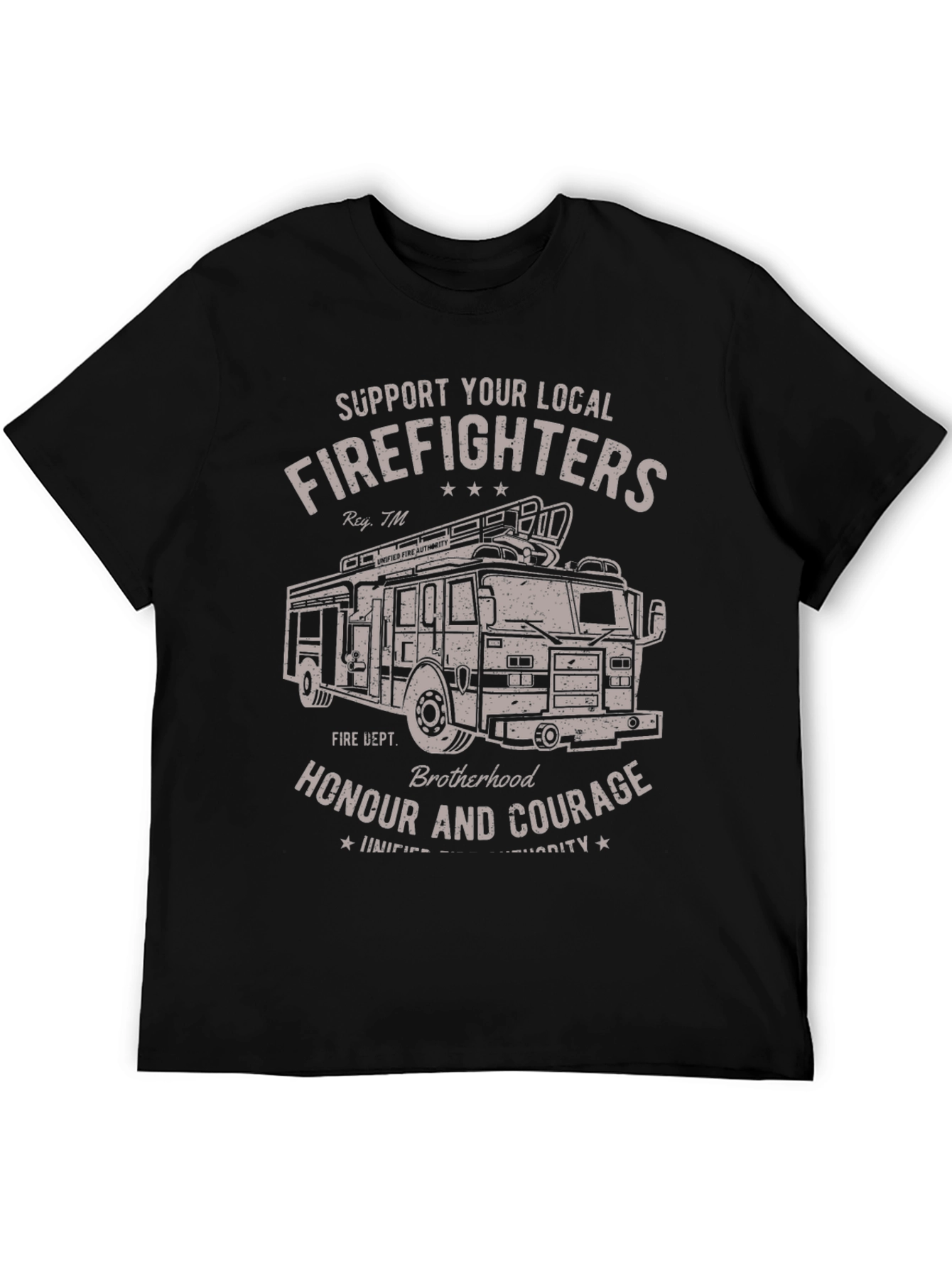 Firefighter Support T-Shirt - Honour and Courage