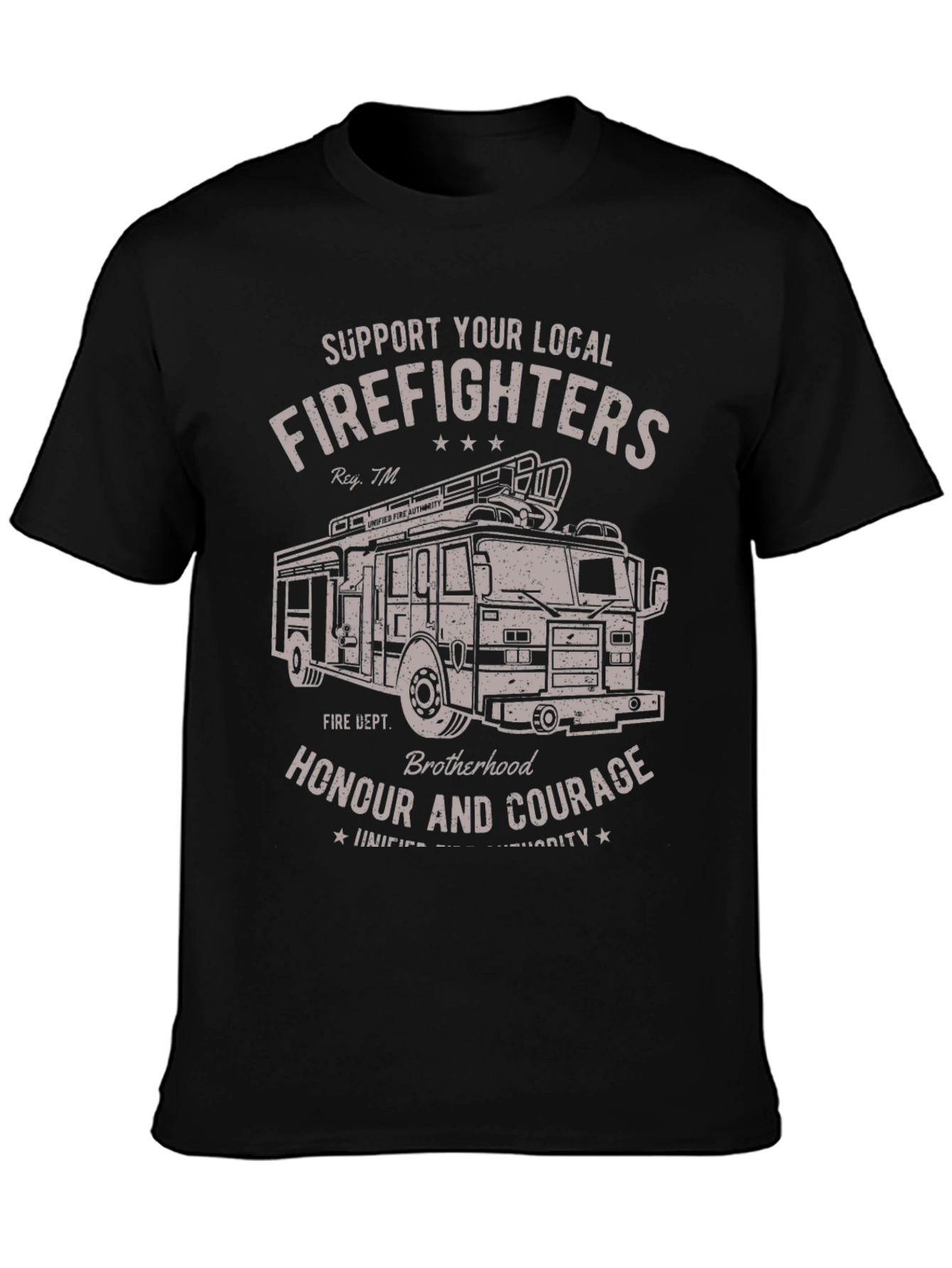 Firefighter Support T-Shirt - Honour and Courage