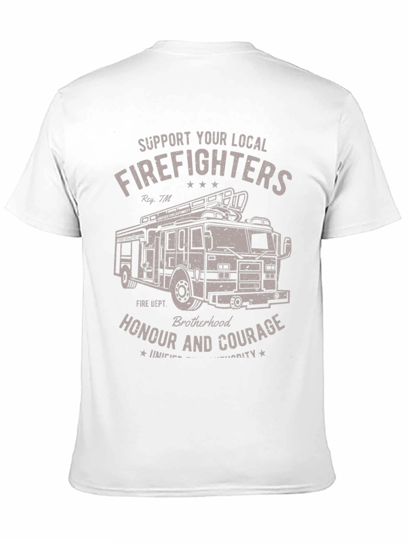 Firefighter Support T-Shirt - Honour and Courage