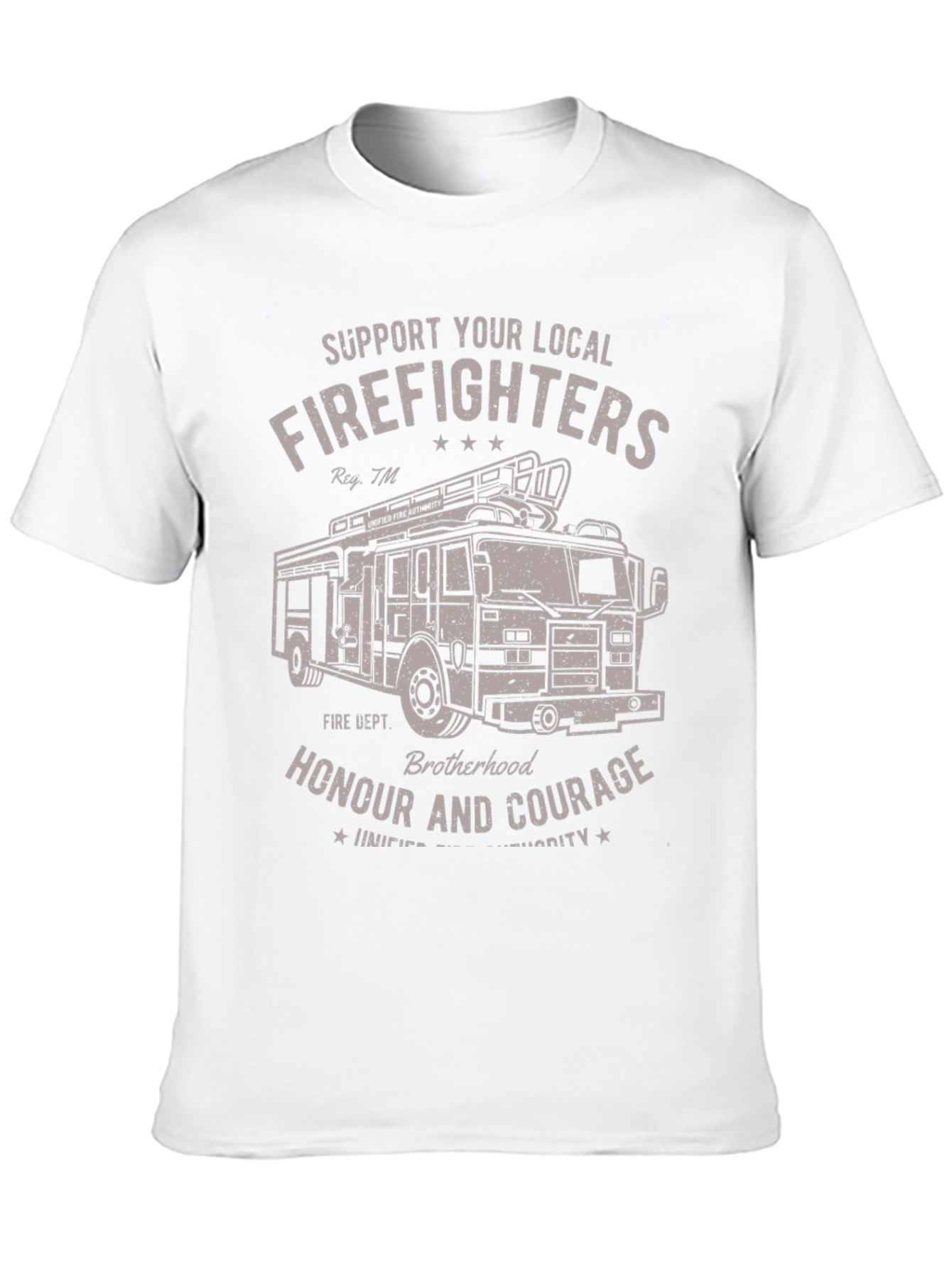 Firefighter Support T-Shirt - Honour and Courage