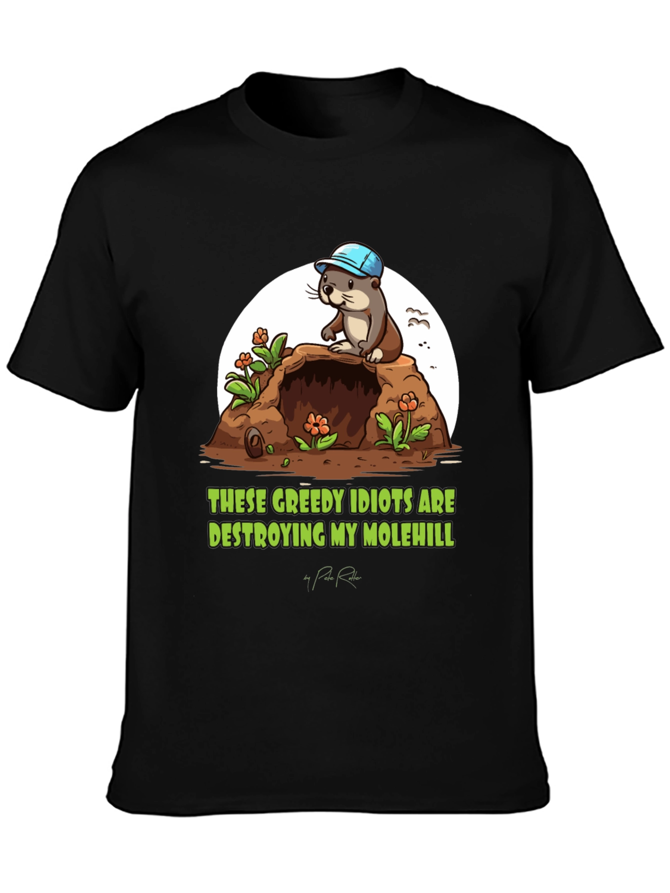Molehill Otter Graphic Tee - These Greedy Idiots
