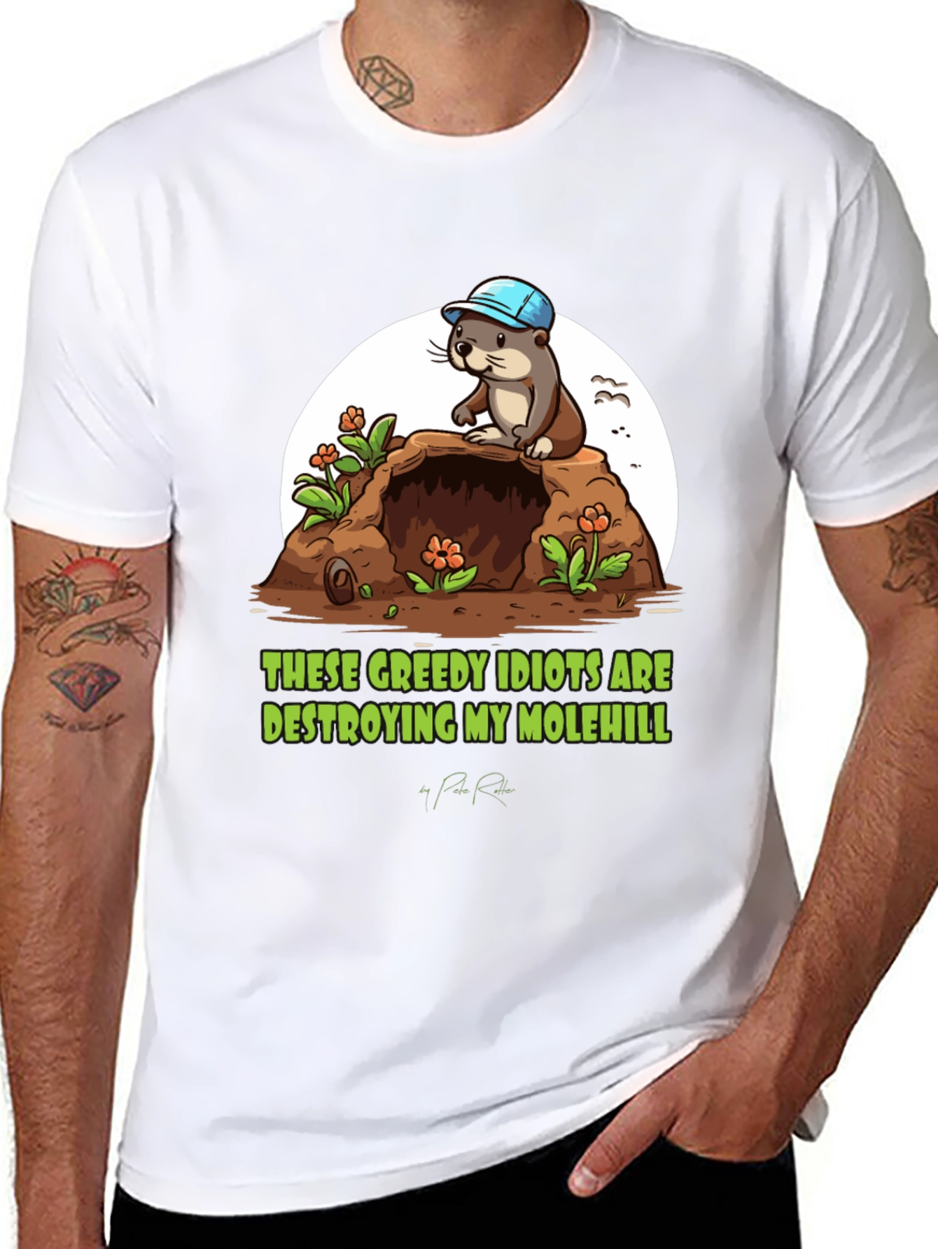 Molehill Otter Graphic Tee - These Greedy Idiots