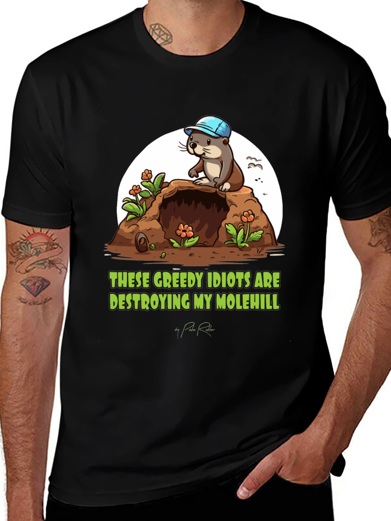 Molehill Otter Graphic Tee - These Greedy Idiots