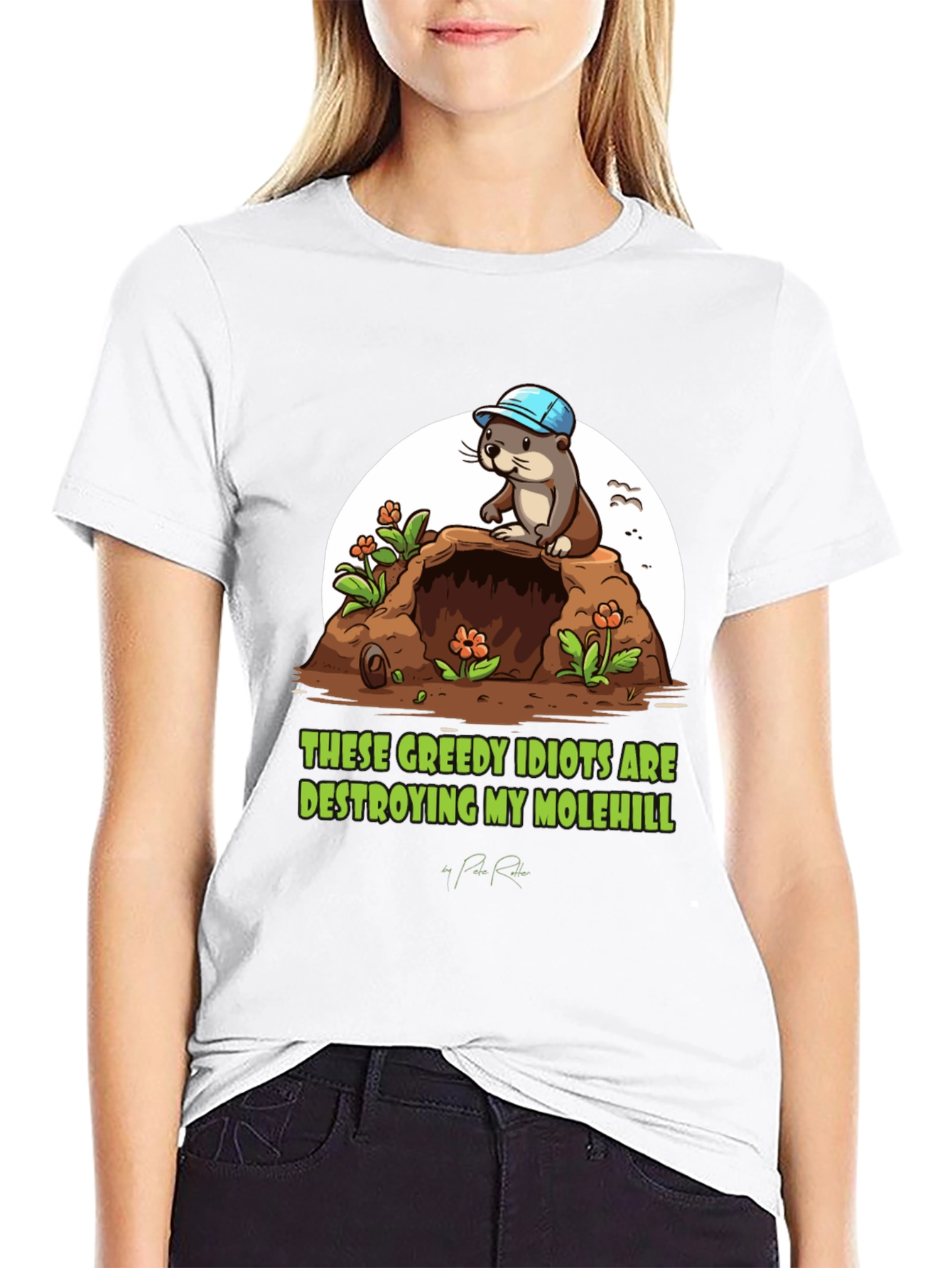 Molehill Otter Graphic Tee - These Greedy Idiots