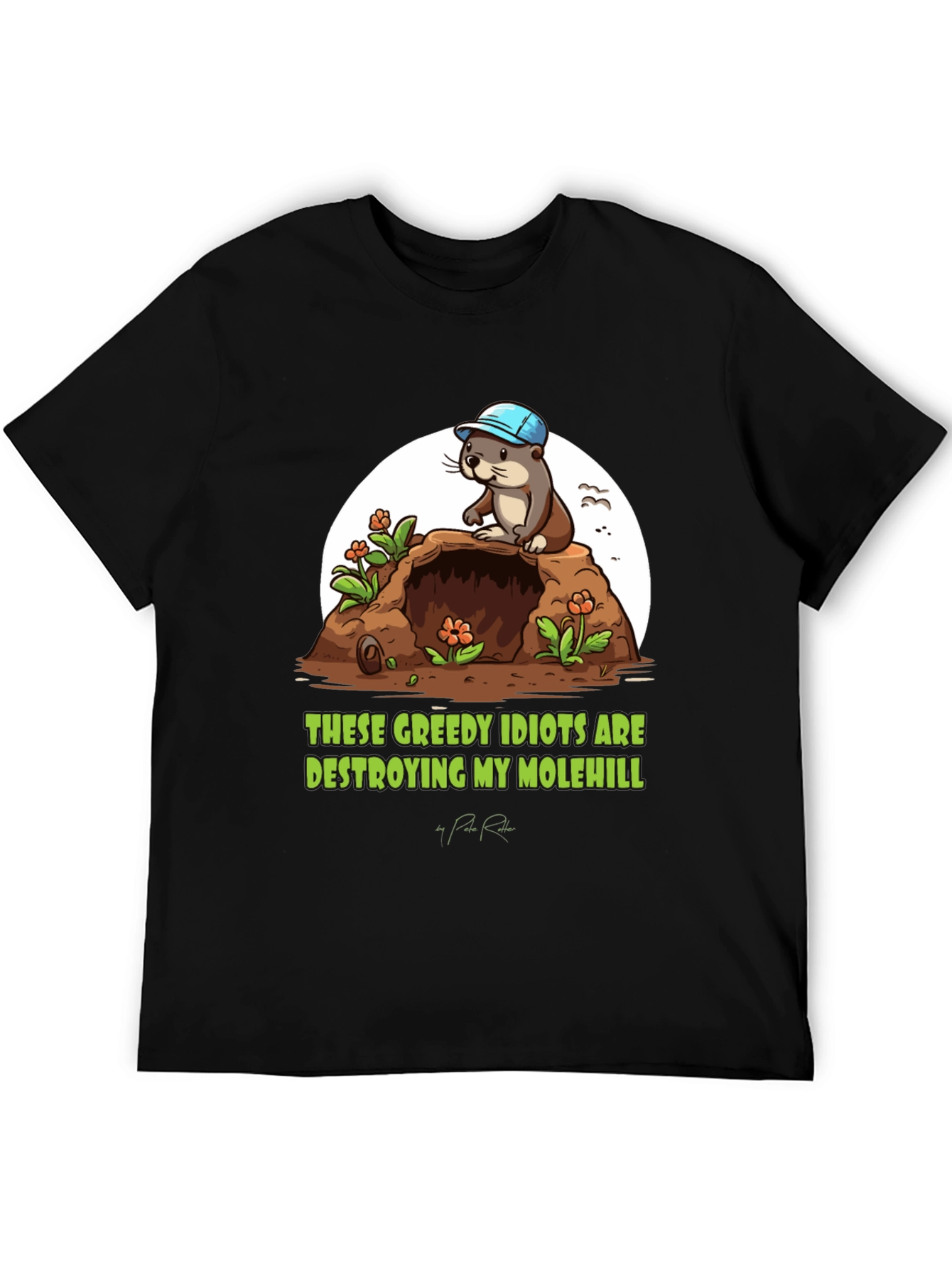Molehill Otter Graphic Tee - These Greedy Idiots