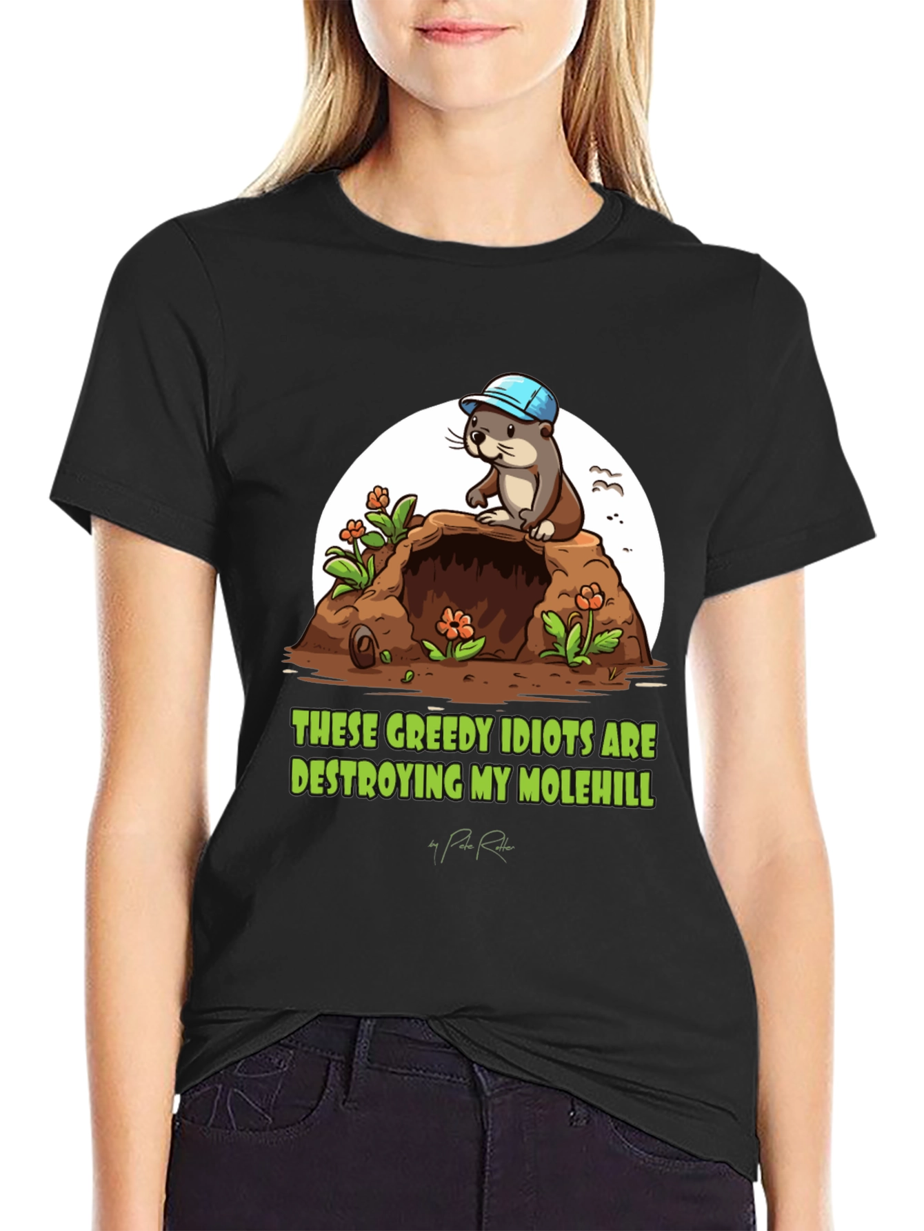 Molehill Otter Graphic Tee - These Greedy Idiots