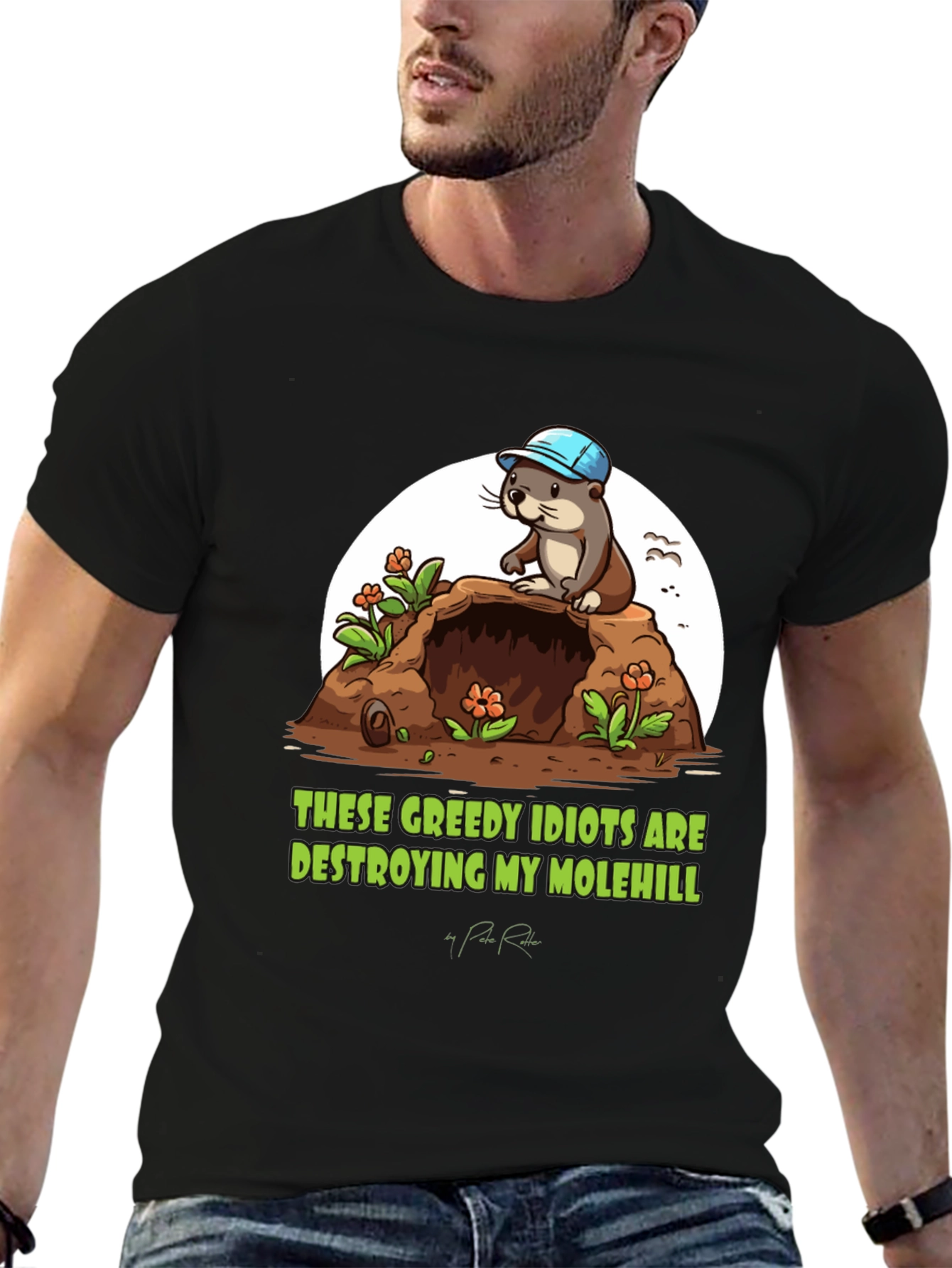 Molehill Otter Graphic Tee - These Greedy Idiots