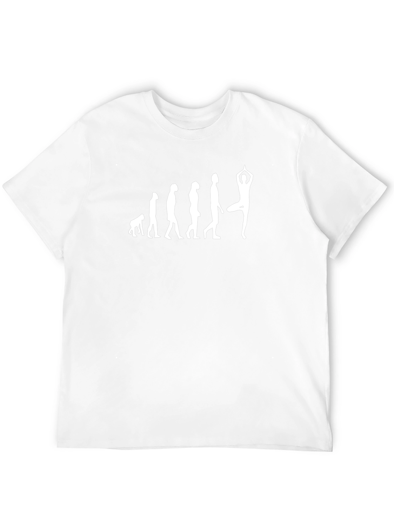 Yoga Evolution Graphic Tee - Black Cotton