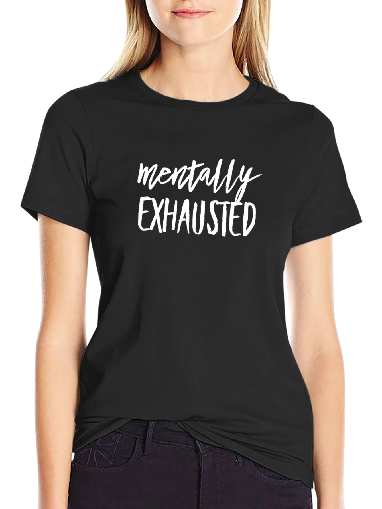 Mentally Exhausted Graphic Tee - Unisex Soft Cotton