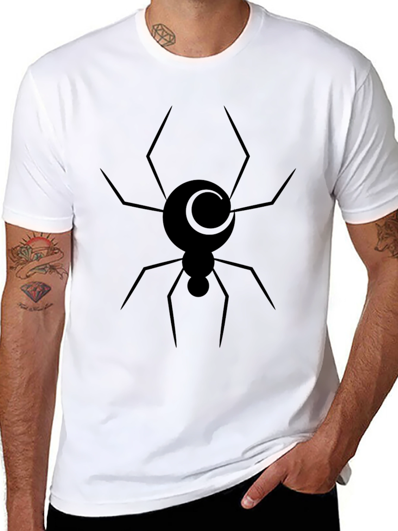 Black Spider Moon Graphic Tee