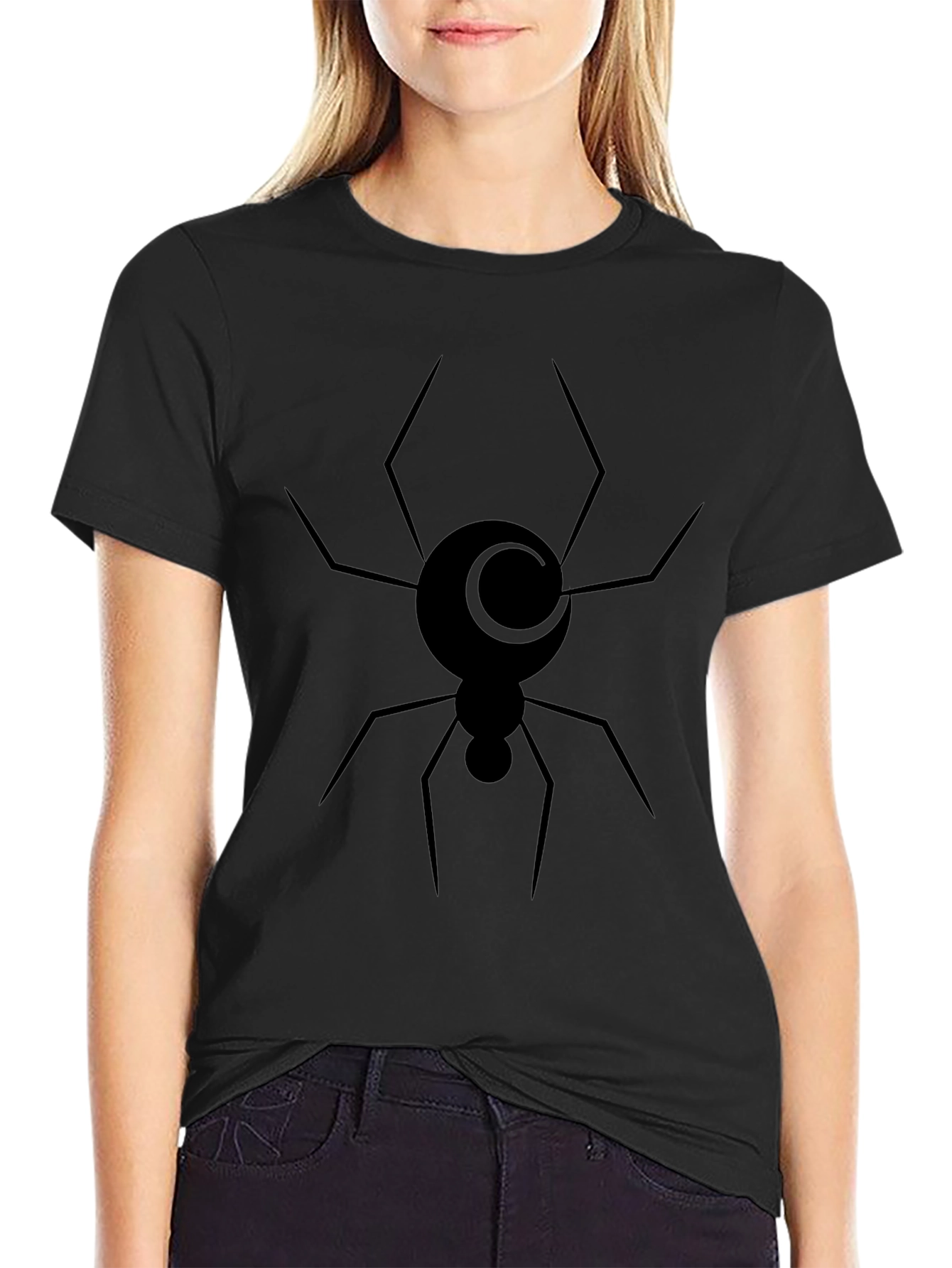 Black Spider Moon Graphic Tee