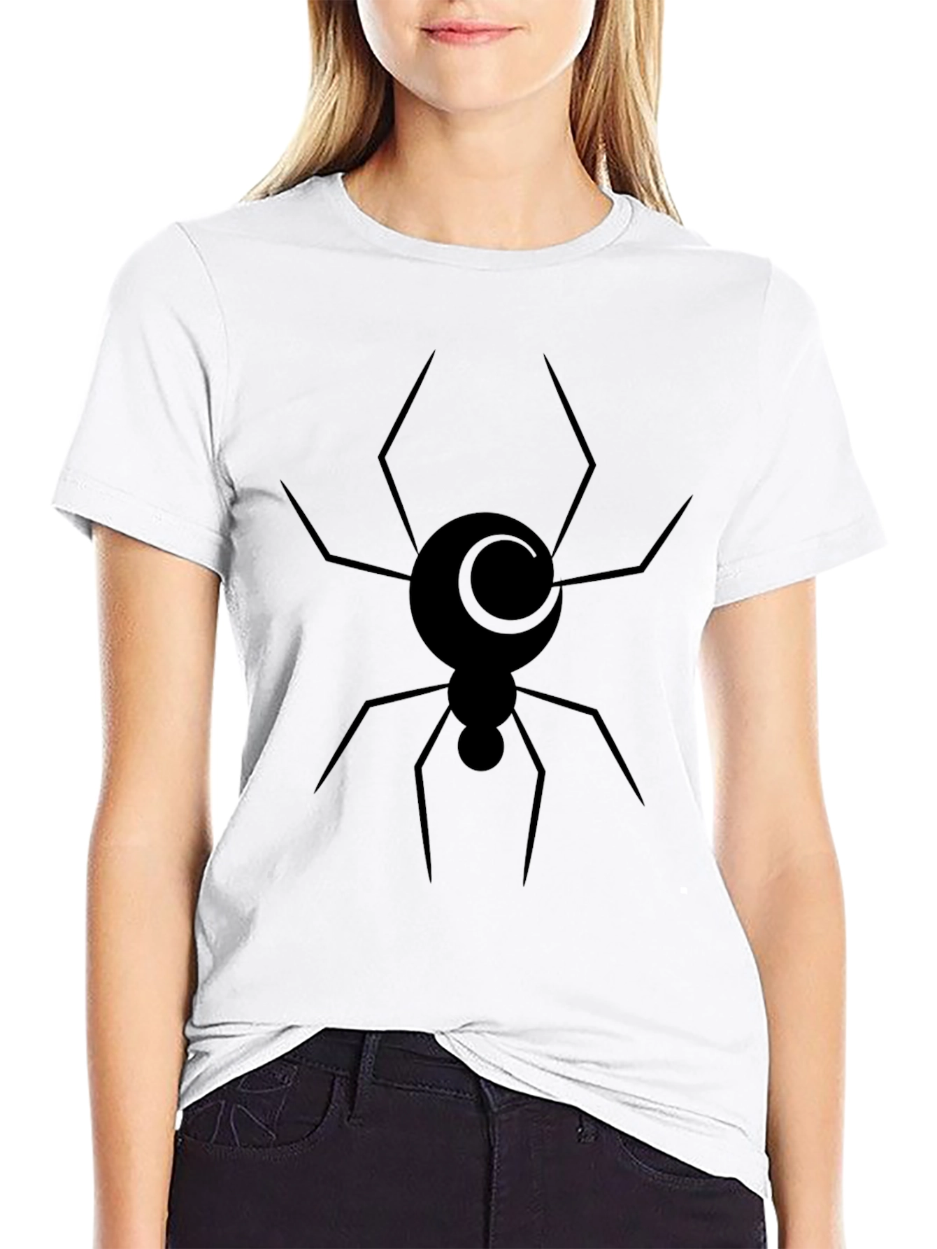 Black Spider Moon Graphic Tee