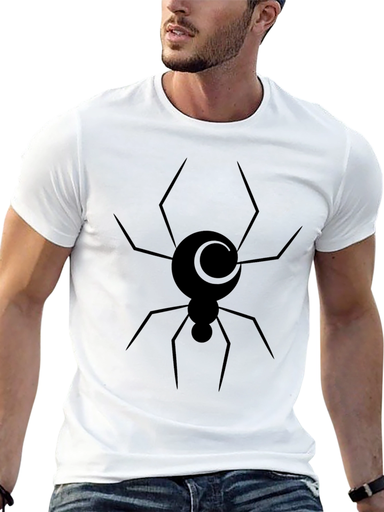 Black Spider Moon Graphic Tee