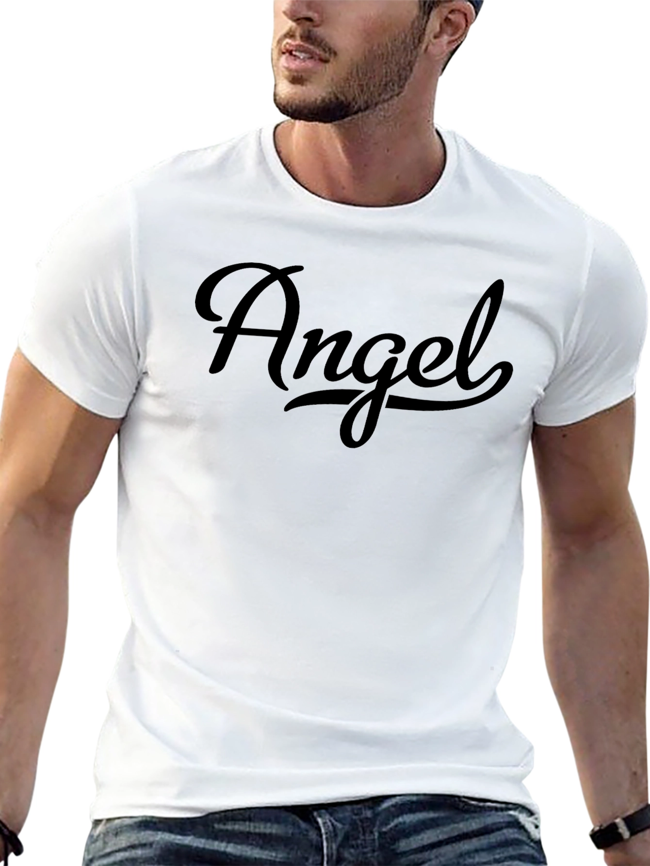 Angel Graphic Tee - Black Unisex T-Shirt