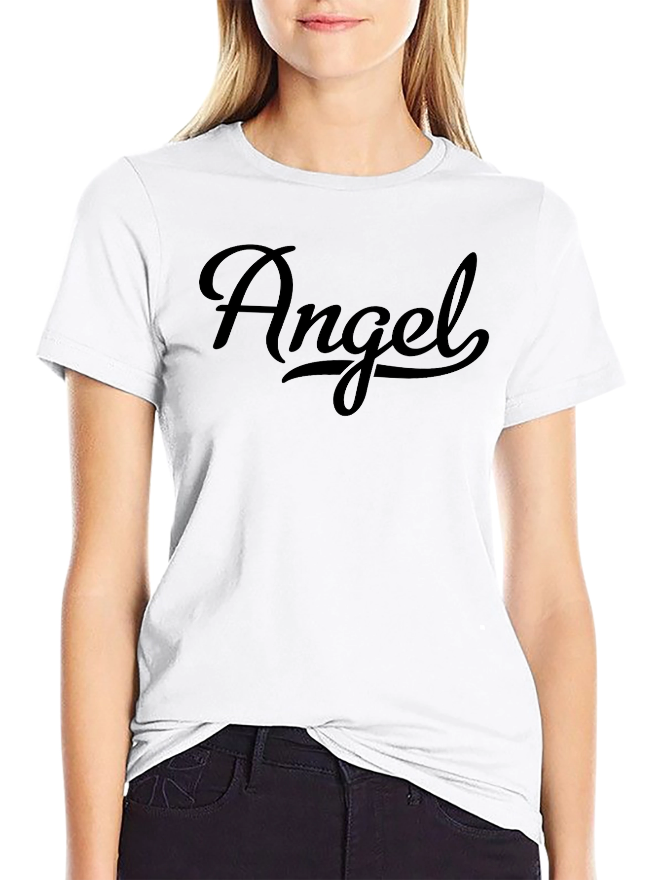 Angel Graphic Tee - Black Unisex T-Shirt