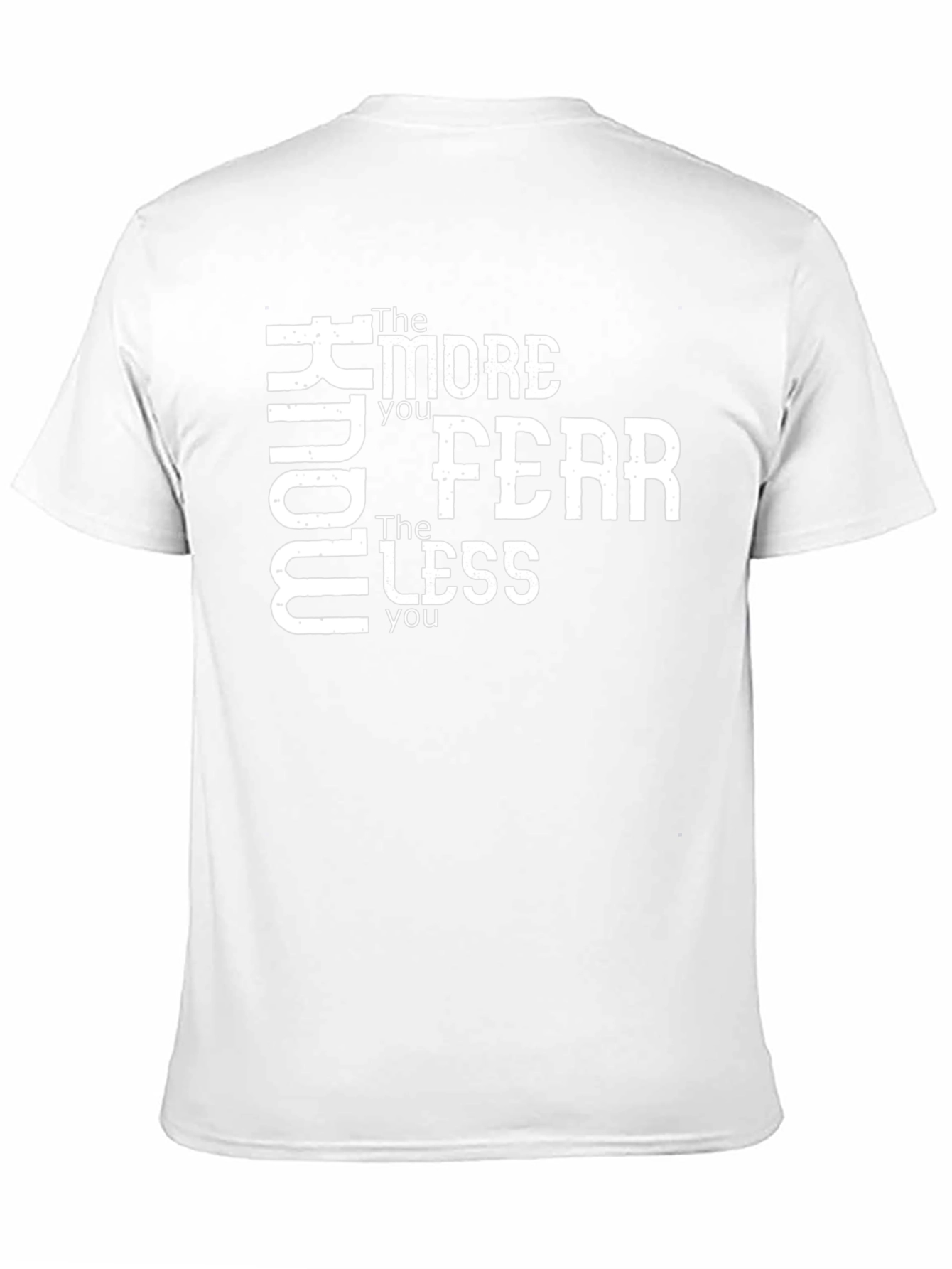 Know More Fear Less Black Graphic T-Shirt