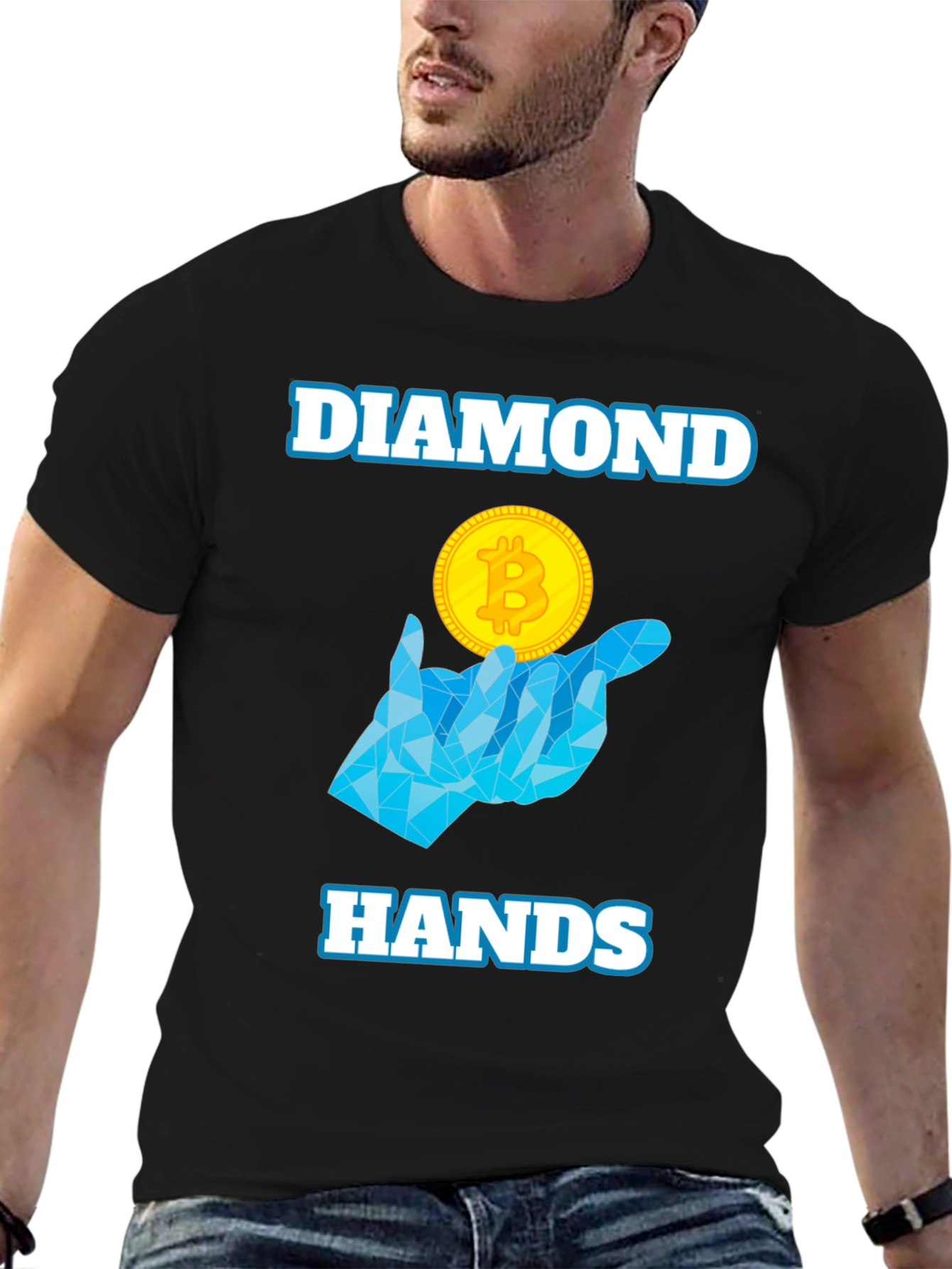 Diamond Hands Bitcoin Crypto T-Shirt