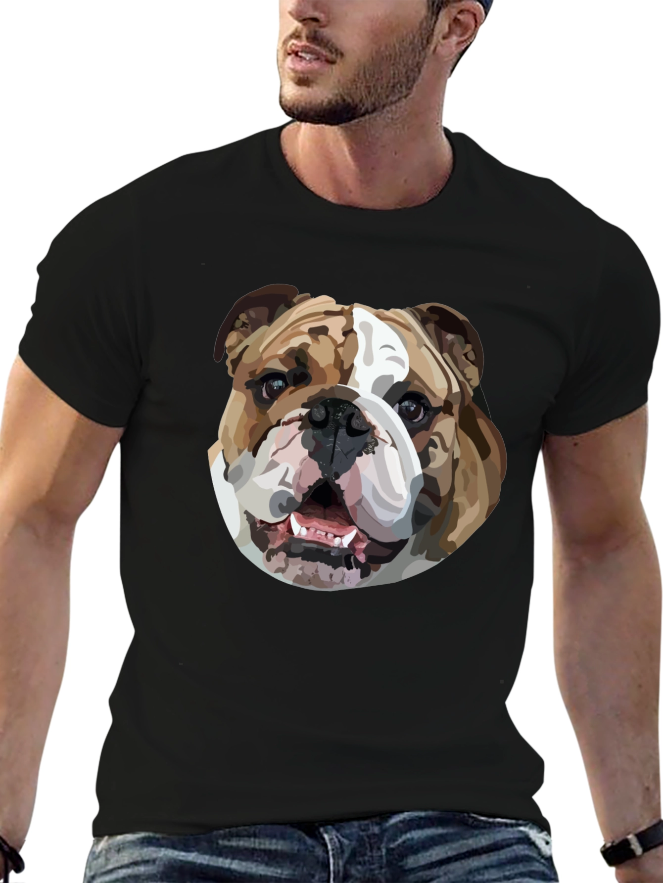 Bulldog Graphic Tee - Cool Dog Lover Shirt