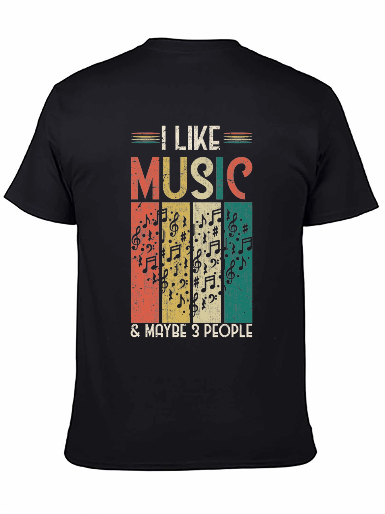 I Like Music & Maybe 3 People Graphic Tee