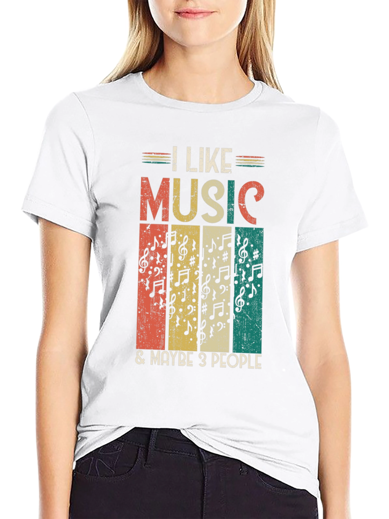 I Like Music & Maybe 3 People Graphic Tee