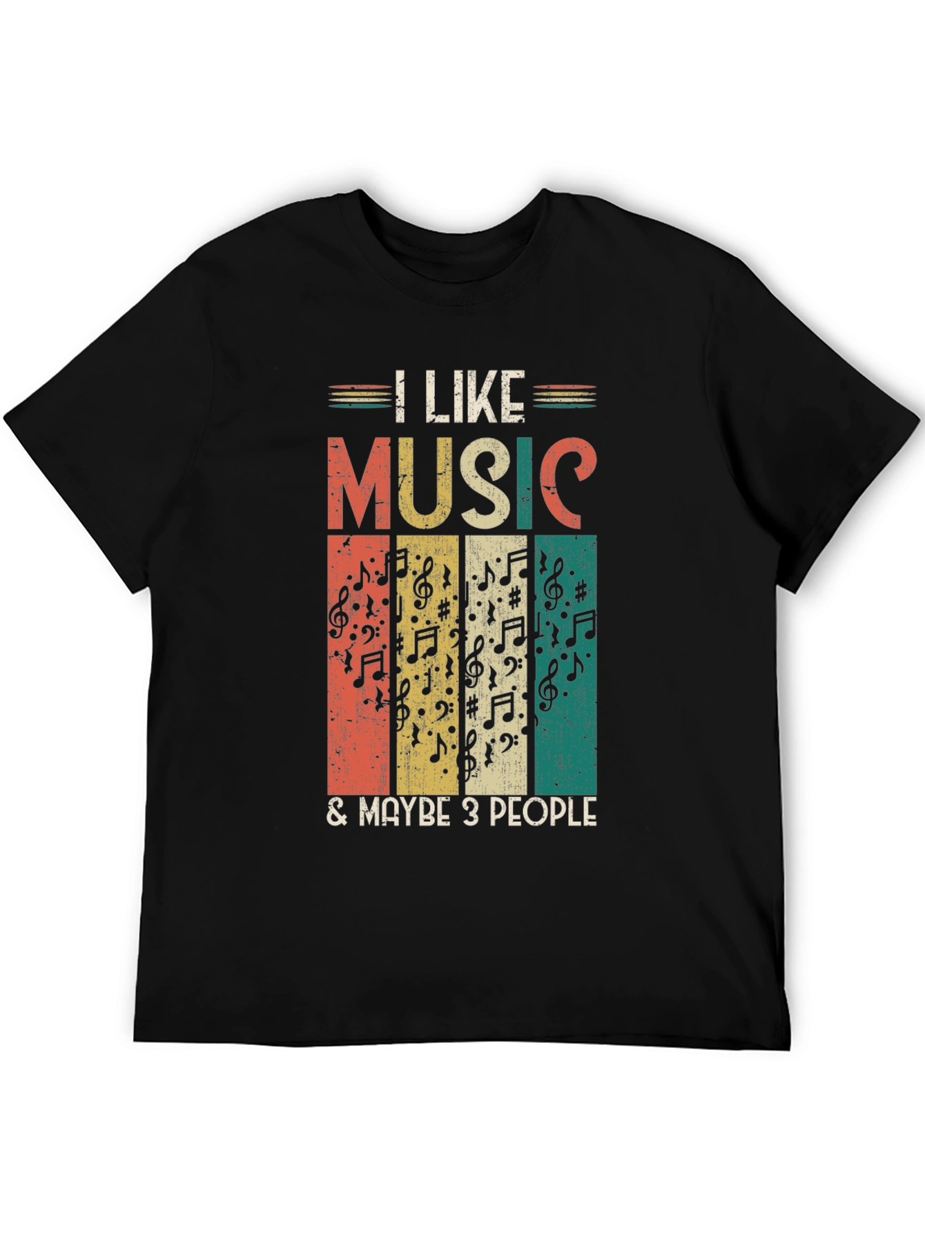 I Like Music & Maybe 3 People Graphic Tee