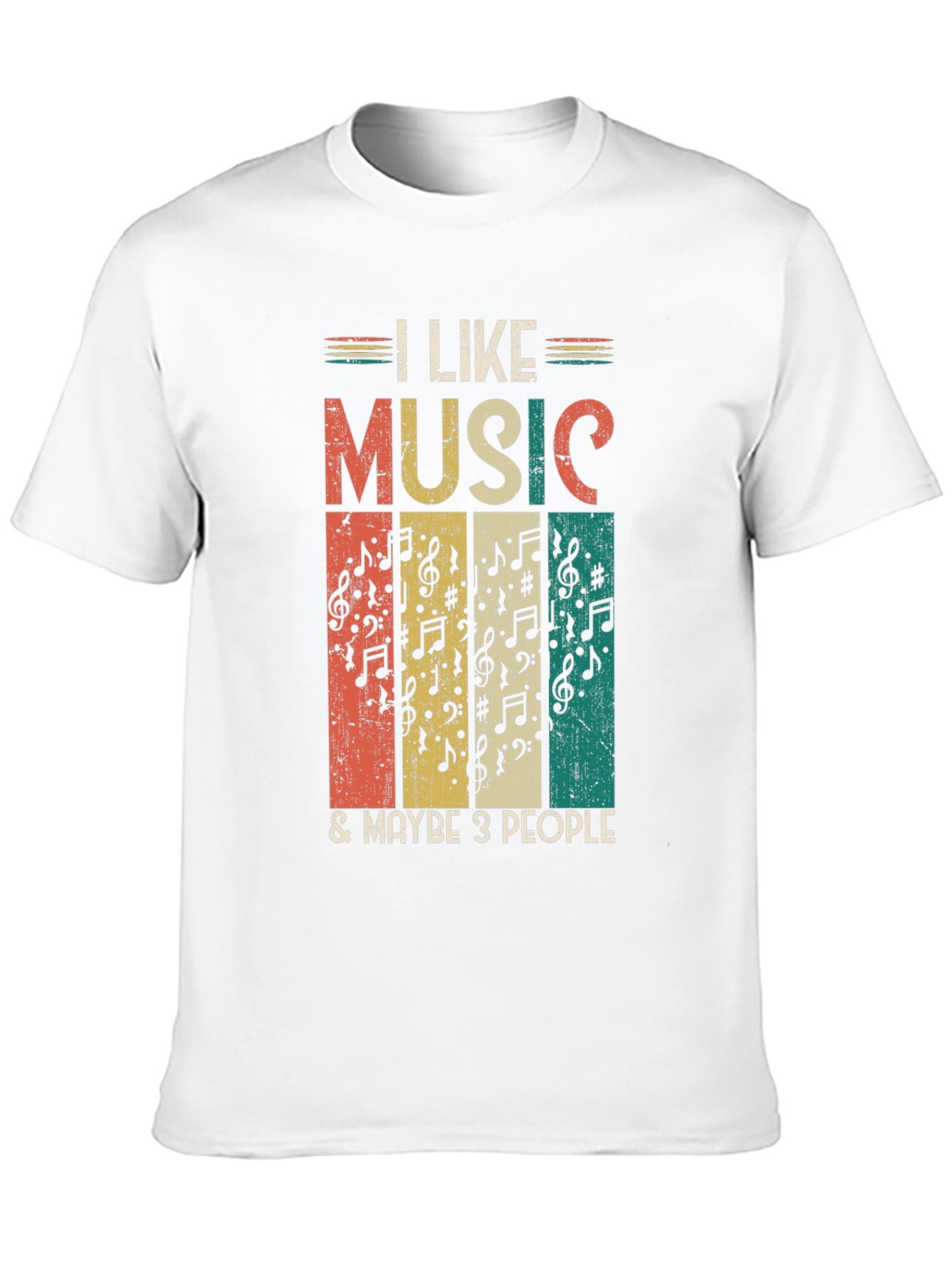 I Like Music & Maybe 3 People Graphic Tee