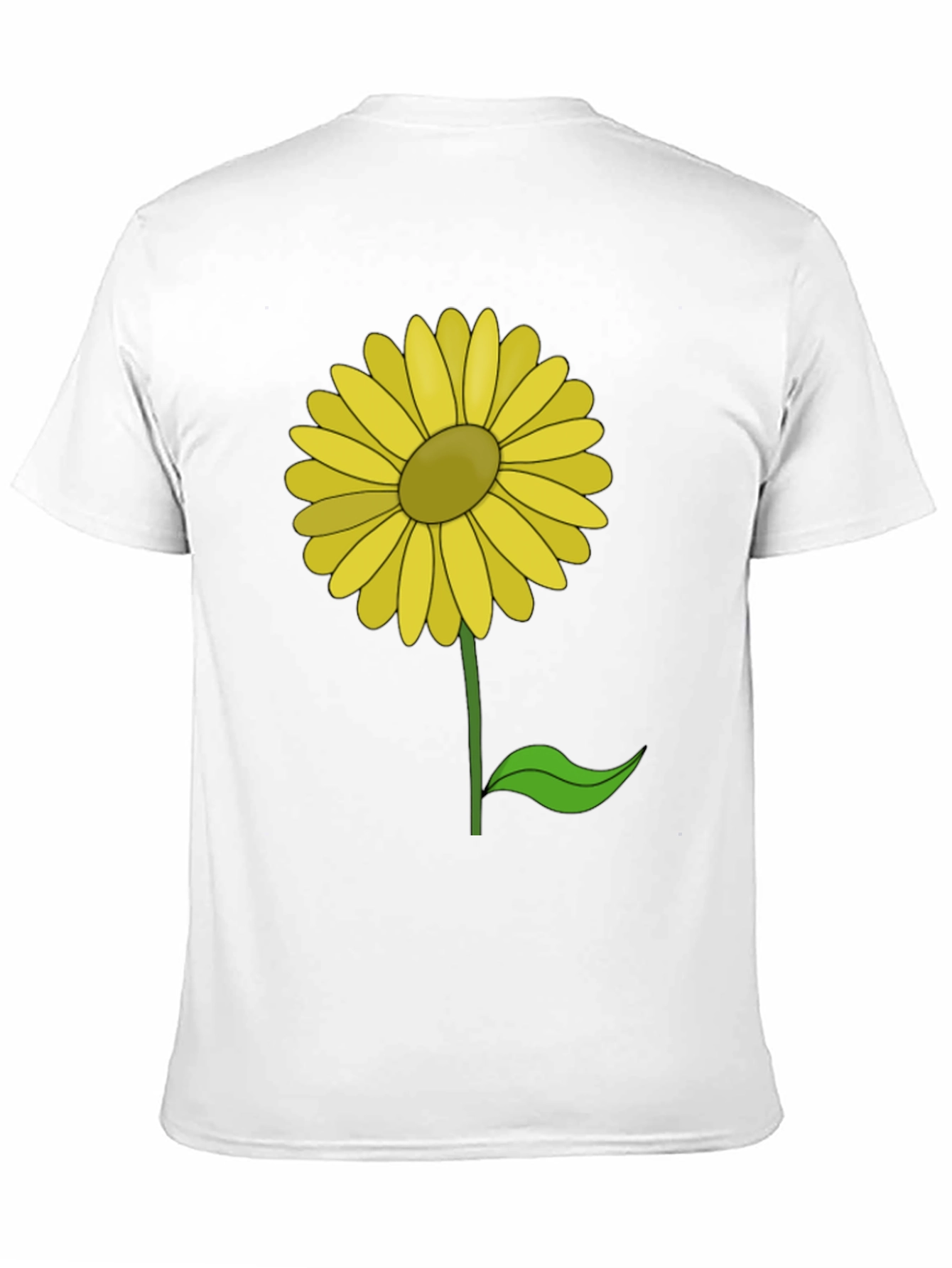 Sunflower Graphic Print Black T-Shirt